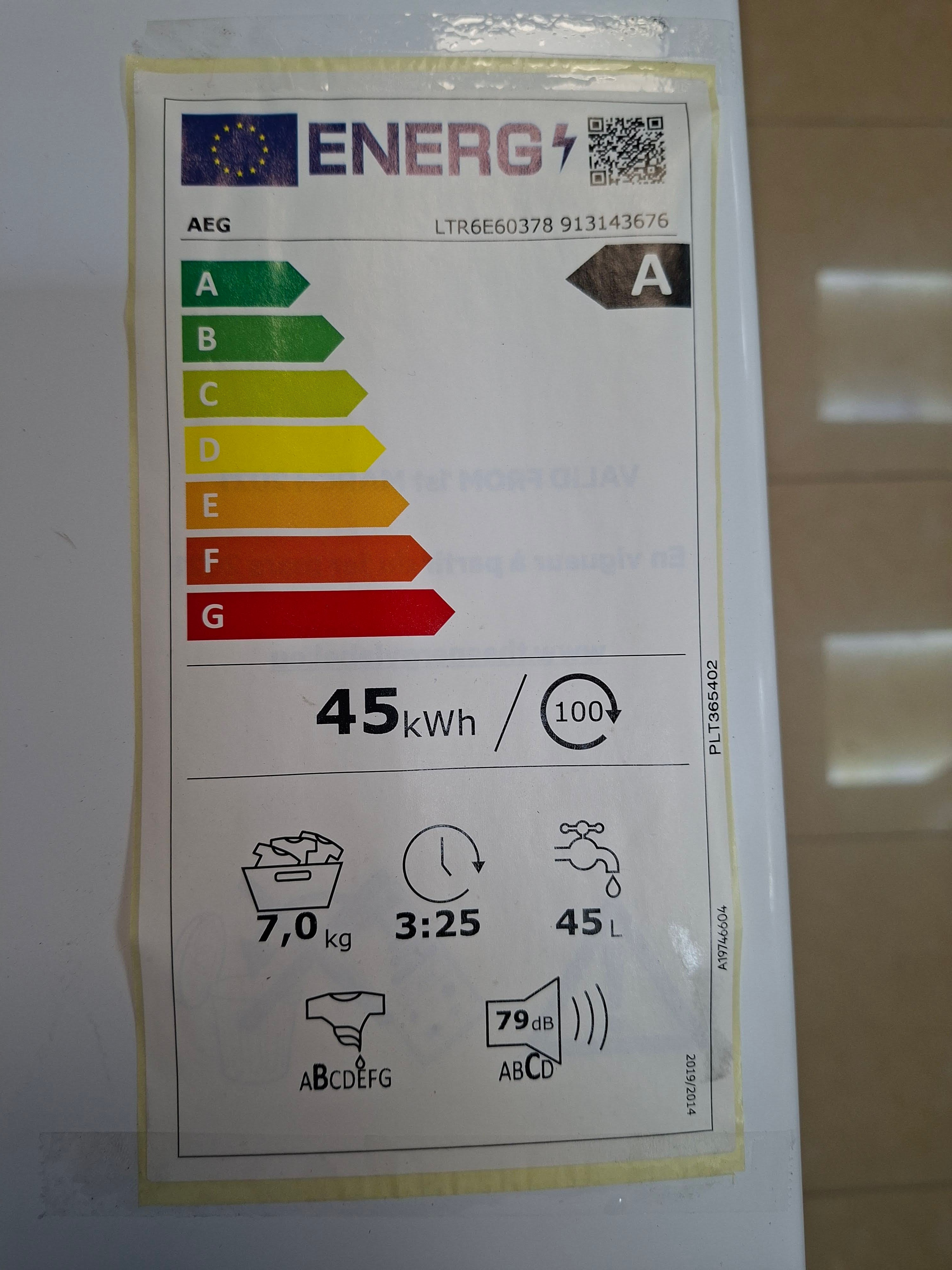 Veš mašina AEG LTR6E60378 , 7kg