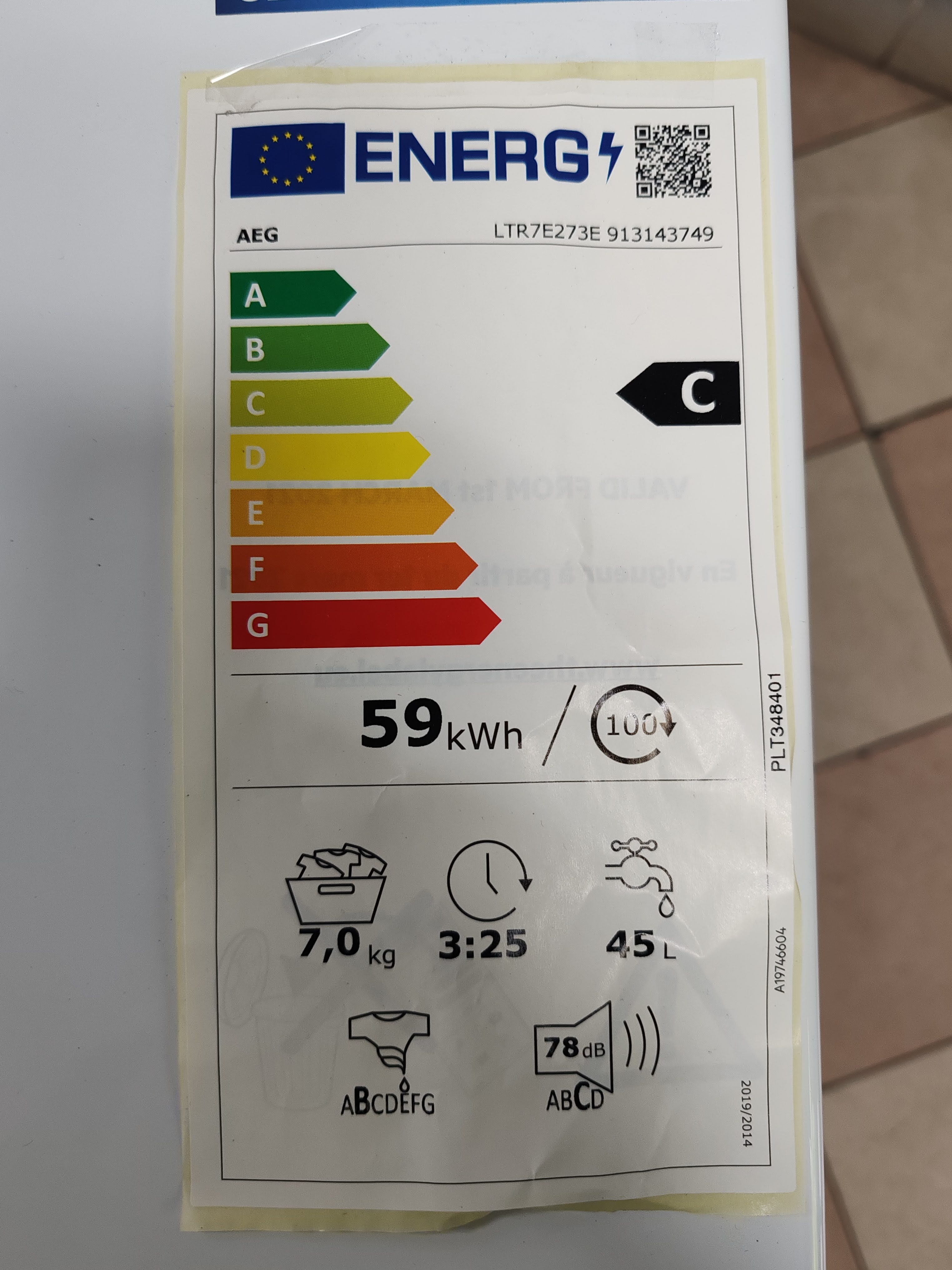Veš mašina AEG LTR7E273E, 7kg