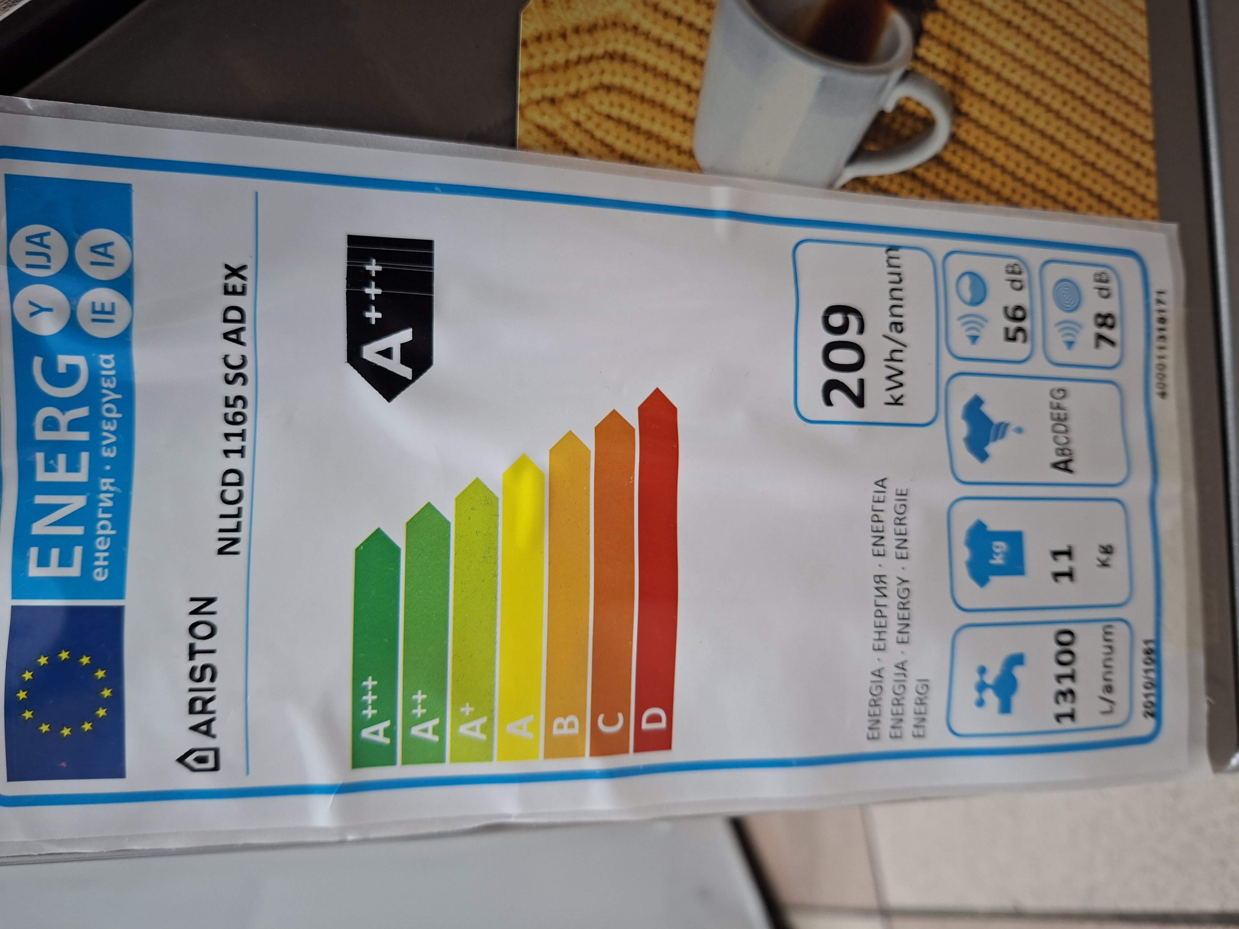 Veš mašina Ariston NLLCD 1165 SC AD EX, 11 Kg