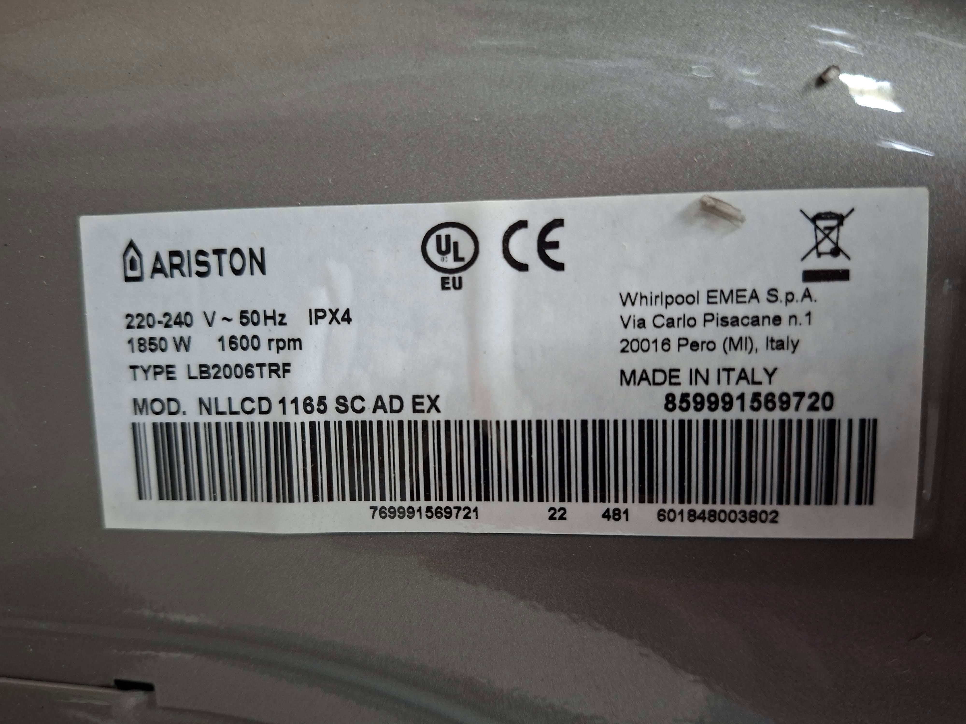 Veš mašina Ariston NLLCD 1165 SC AD EX, 11 Kg