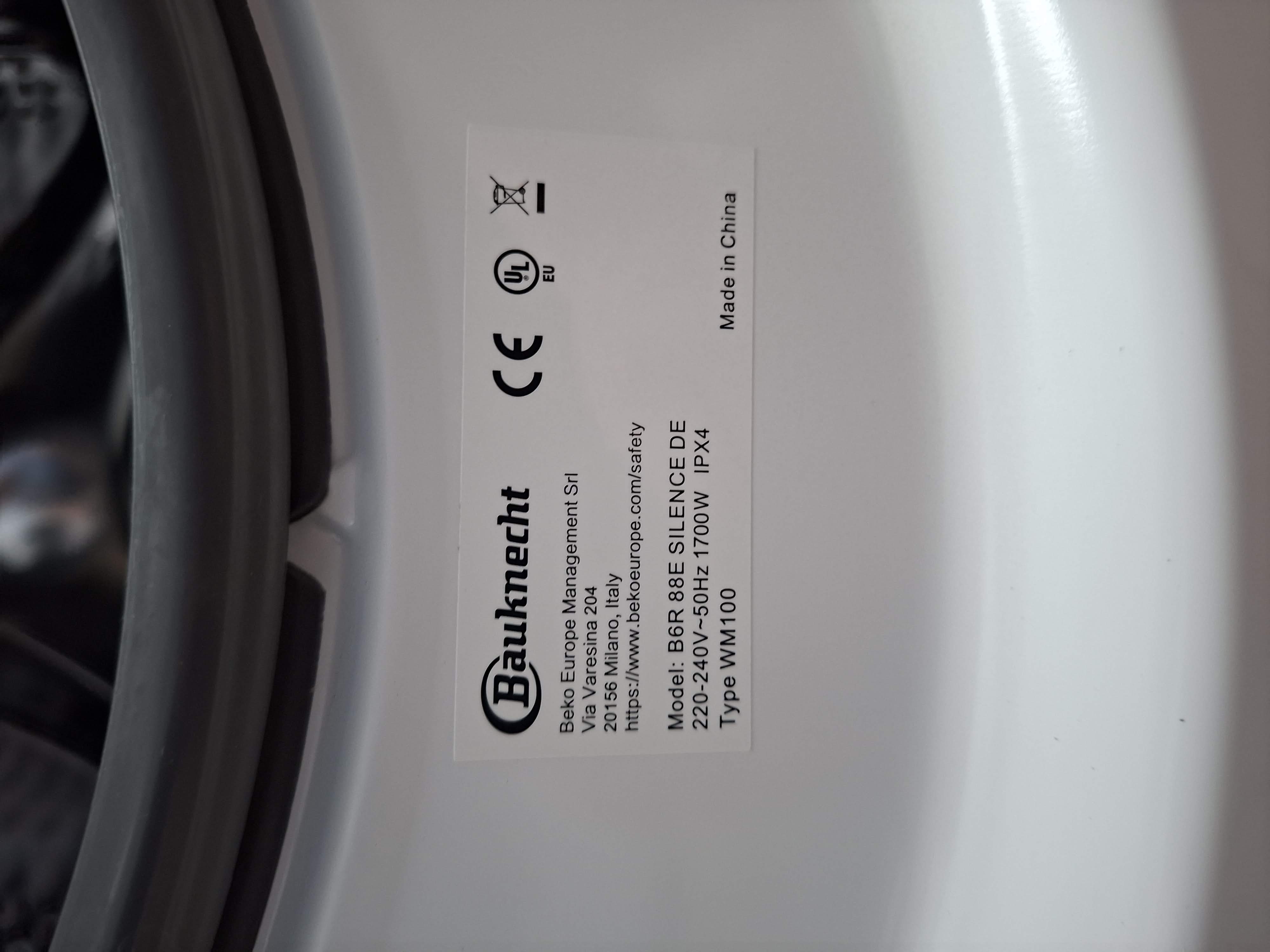 Veš mašina Bauknecht B6R 88E SILENCE DE , 8 kg.