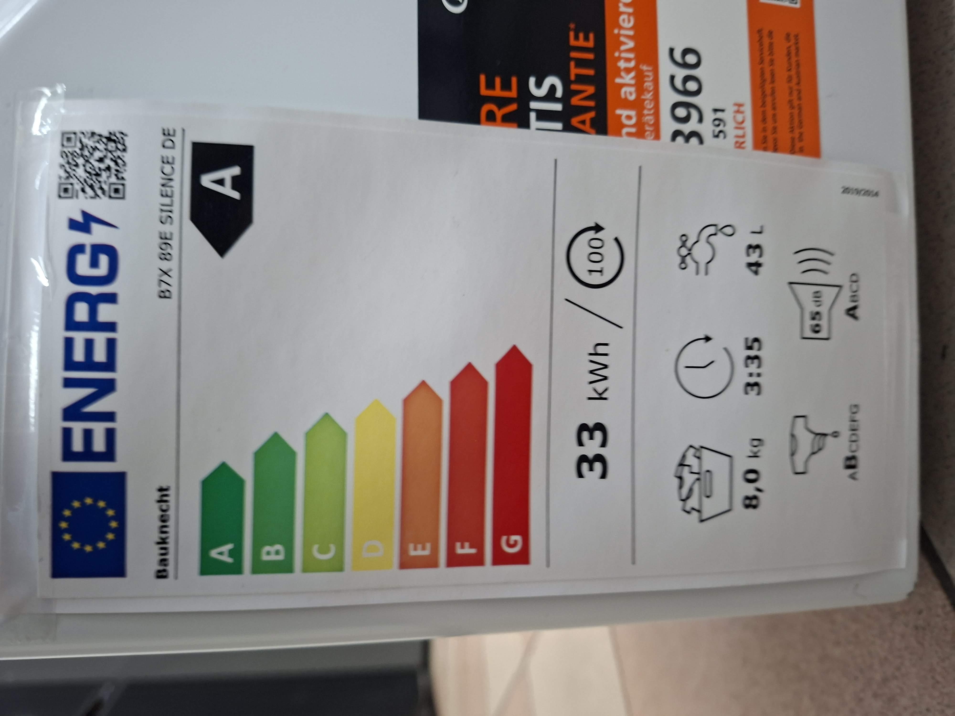 Veš mašina Bauknecht B7X 89E SILENCE DE , 8 kg.