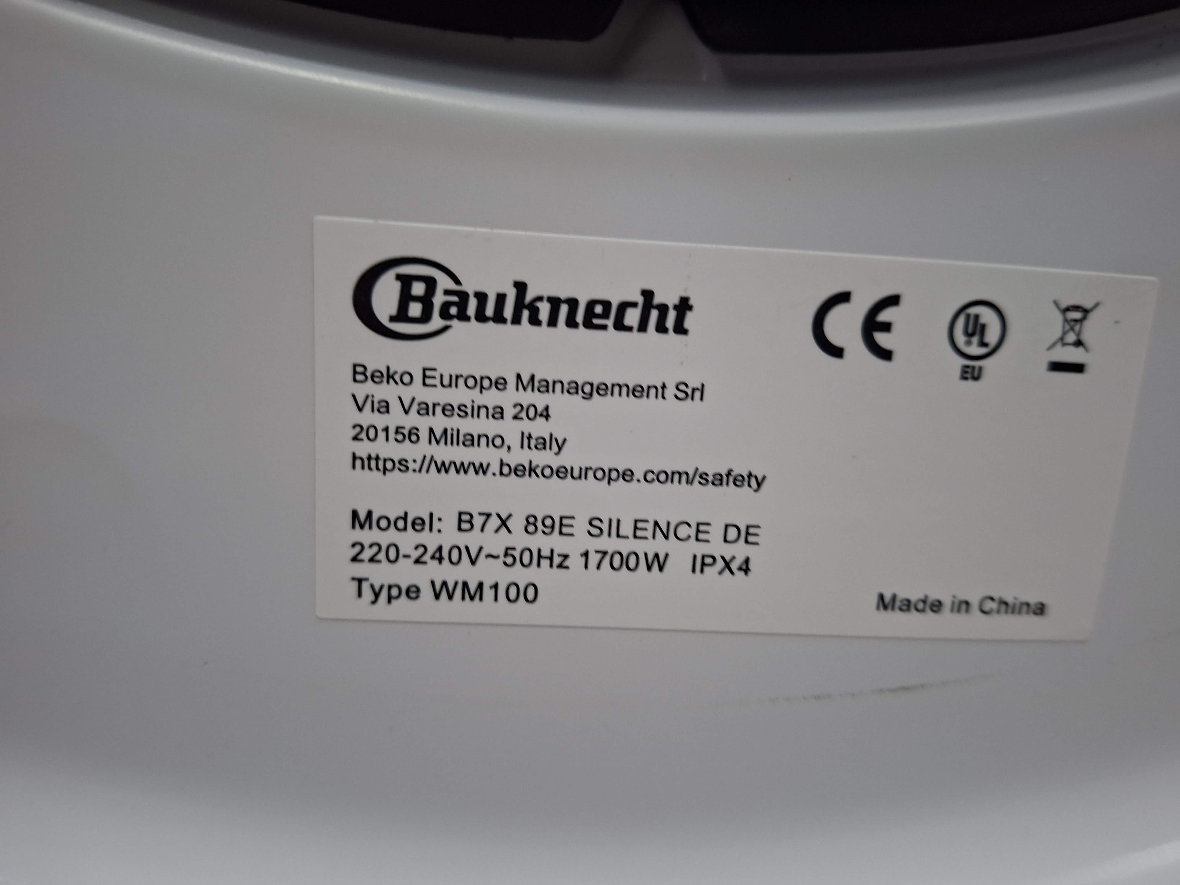 Veš mašina Bauknecht B7X 89E SILENCE DE , 8 kg.