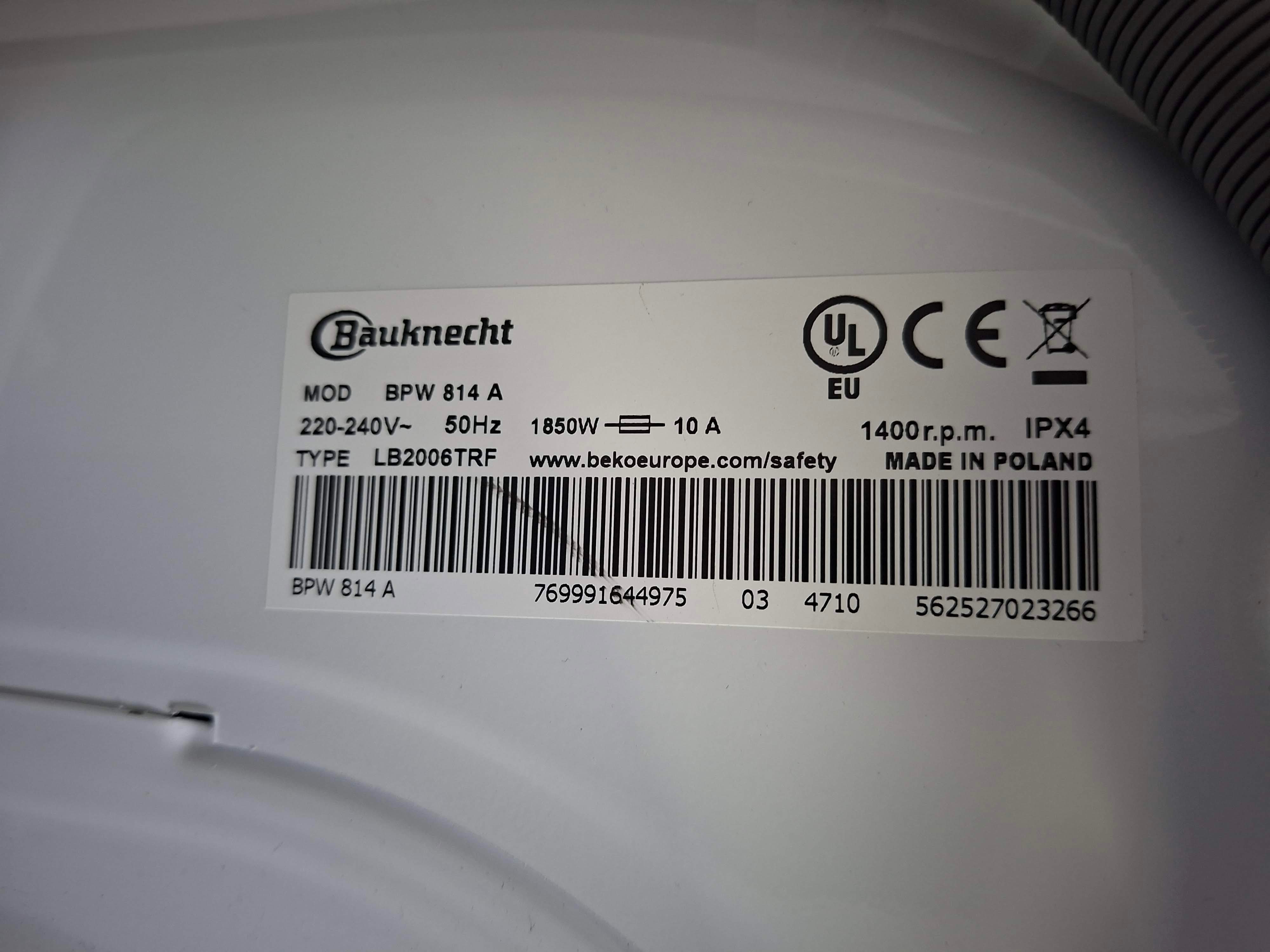 Veš mašina Bauknecht BPW 814 A, 8 kg