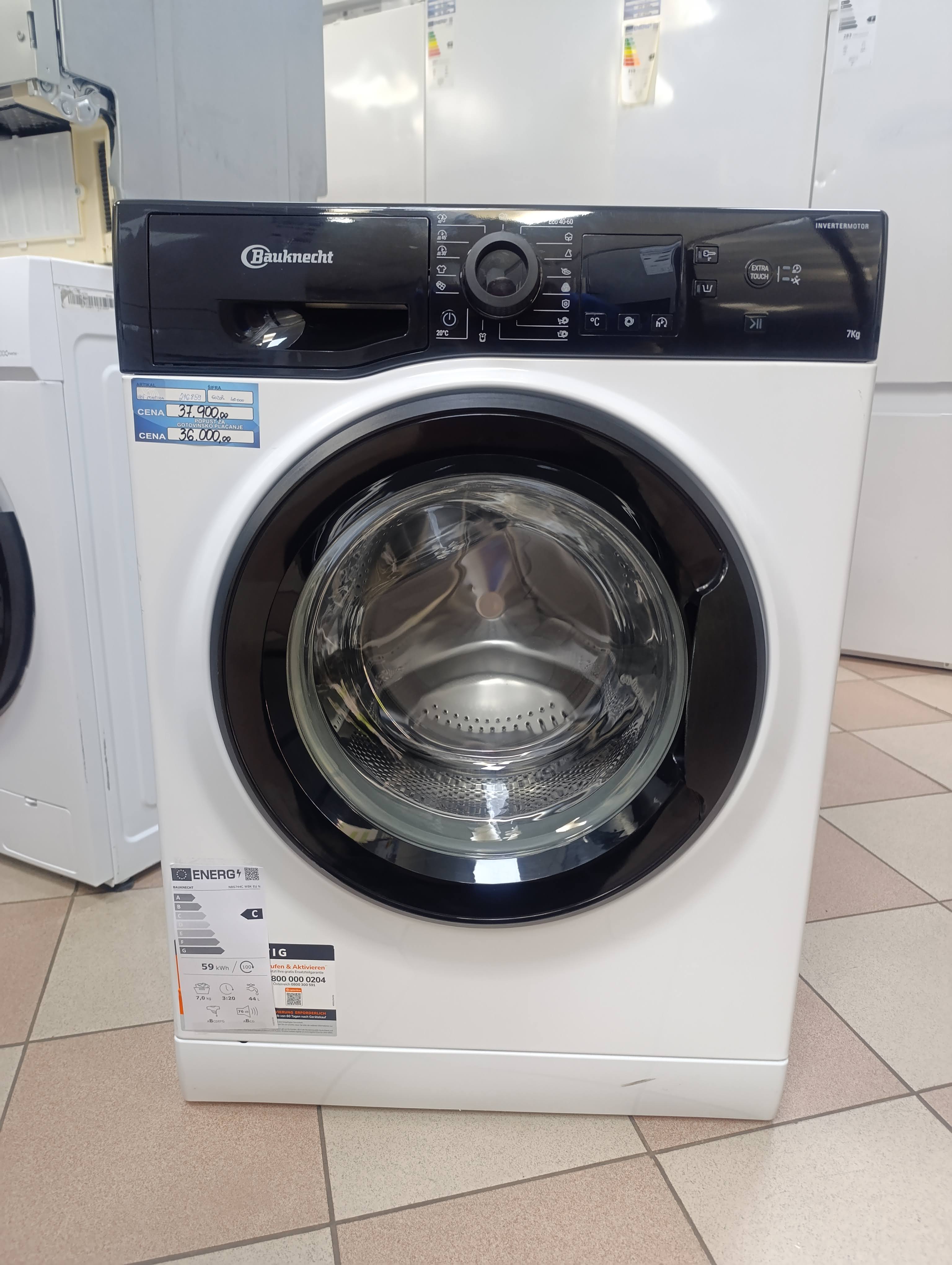 Veš mašina Bauknecht NBS744C WBK EU N, 7kg