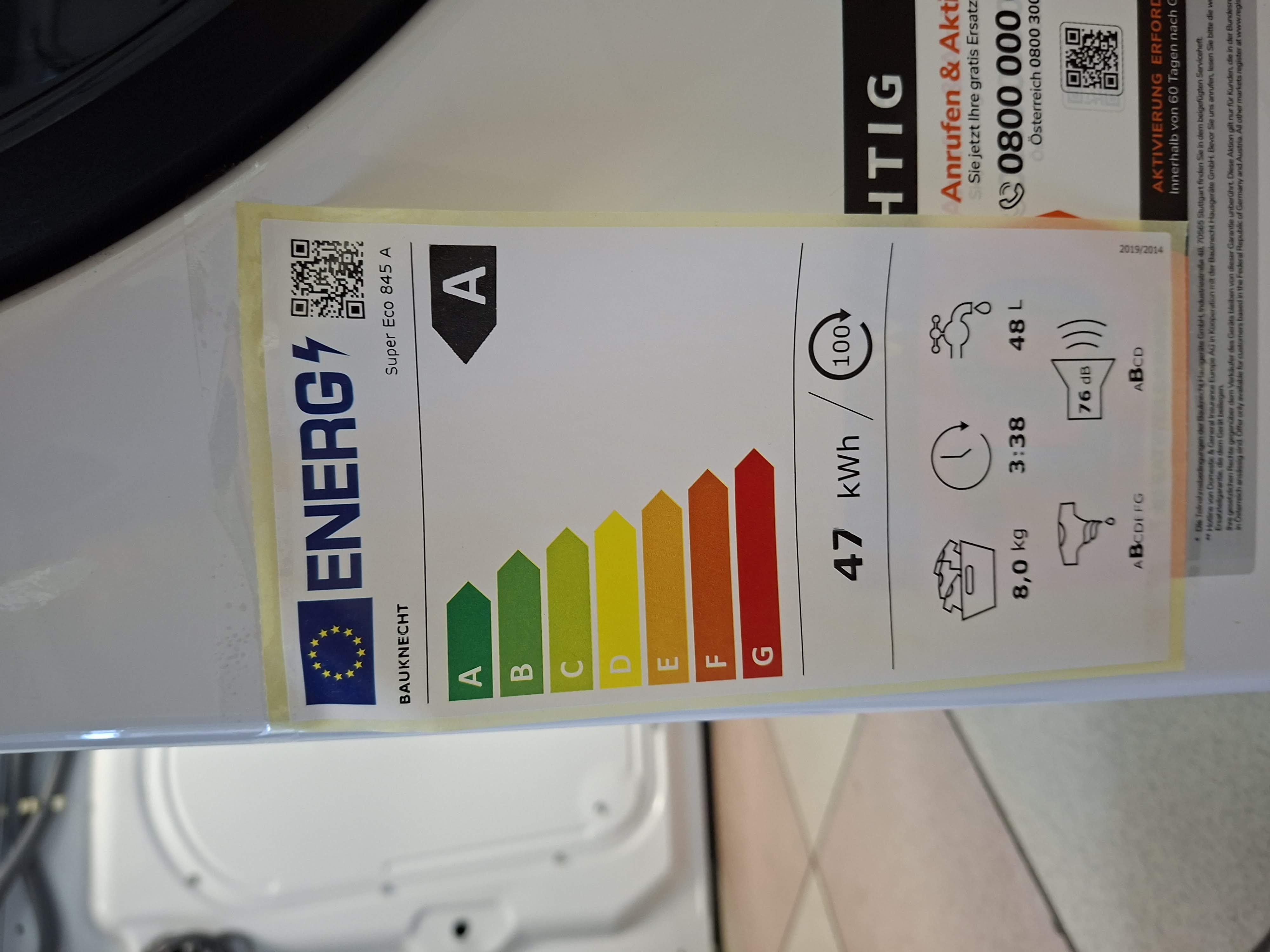 Veš mašina Bauknecht Super Eco 845 A (2), 8 kg