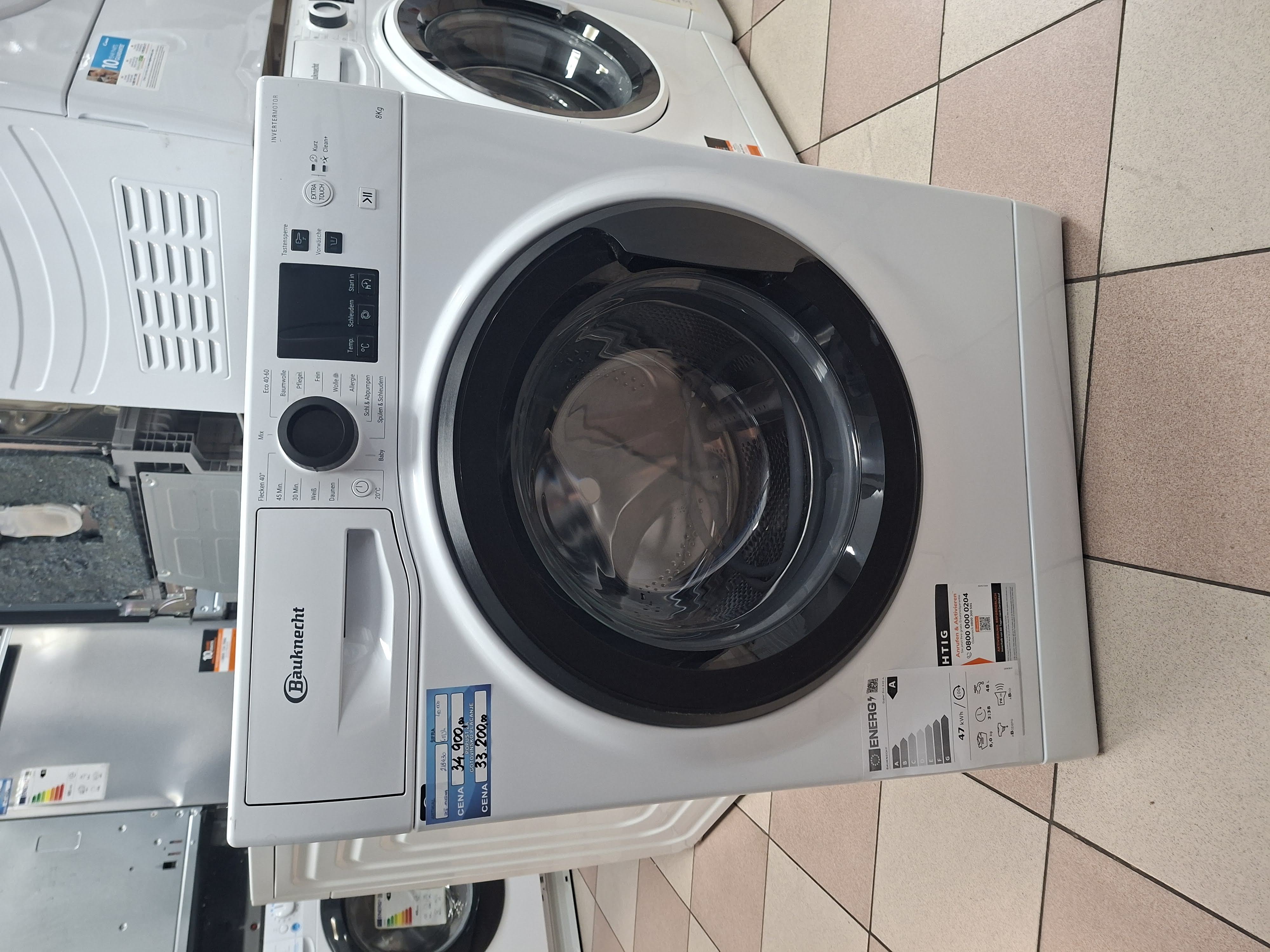 Veš mašina Bauknecht Super Eco 845 A, 8 kg