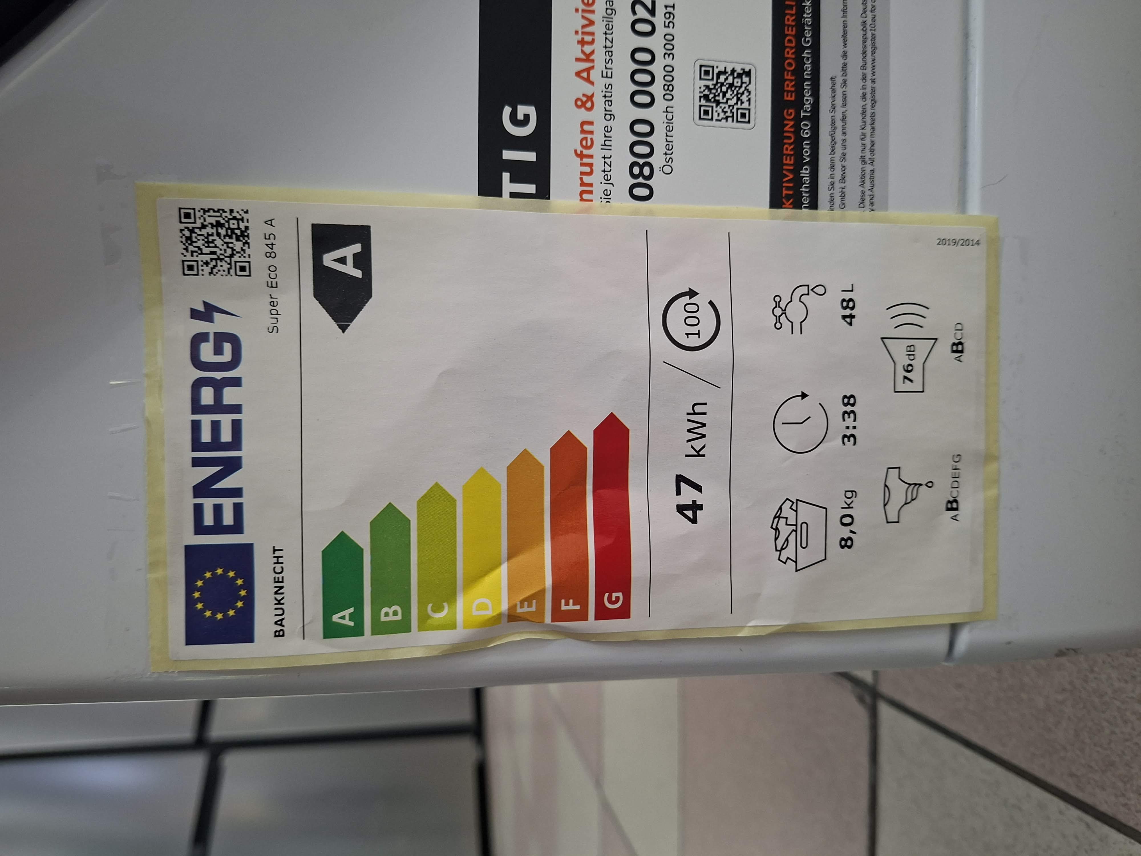 Veš mašina Bauknecht Super Eco 845 A, 8 kg