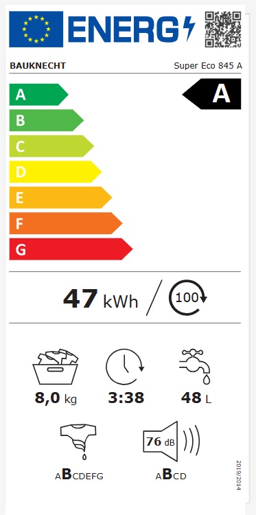 Veš mašina Bauknecht Super Eco 845 A, 8 kg