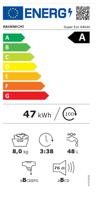 Veš mašina Bauknecht Super Eco 8464 A, 8 kg