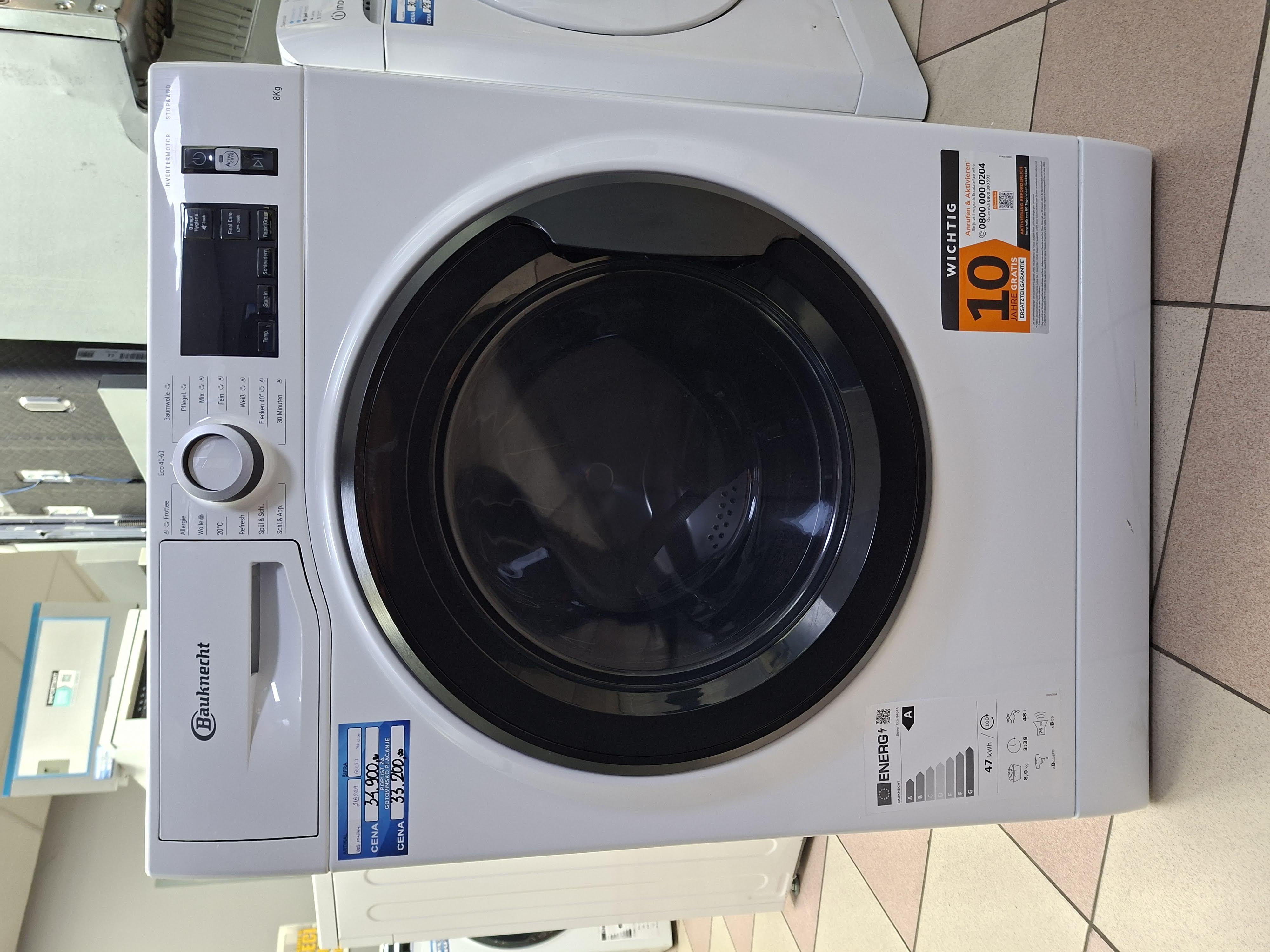 Veš mašina Bauknecht Super Eco 8464 A, 8 kg