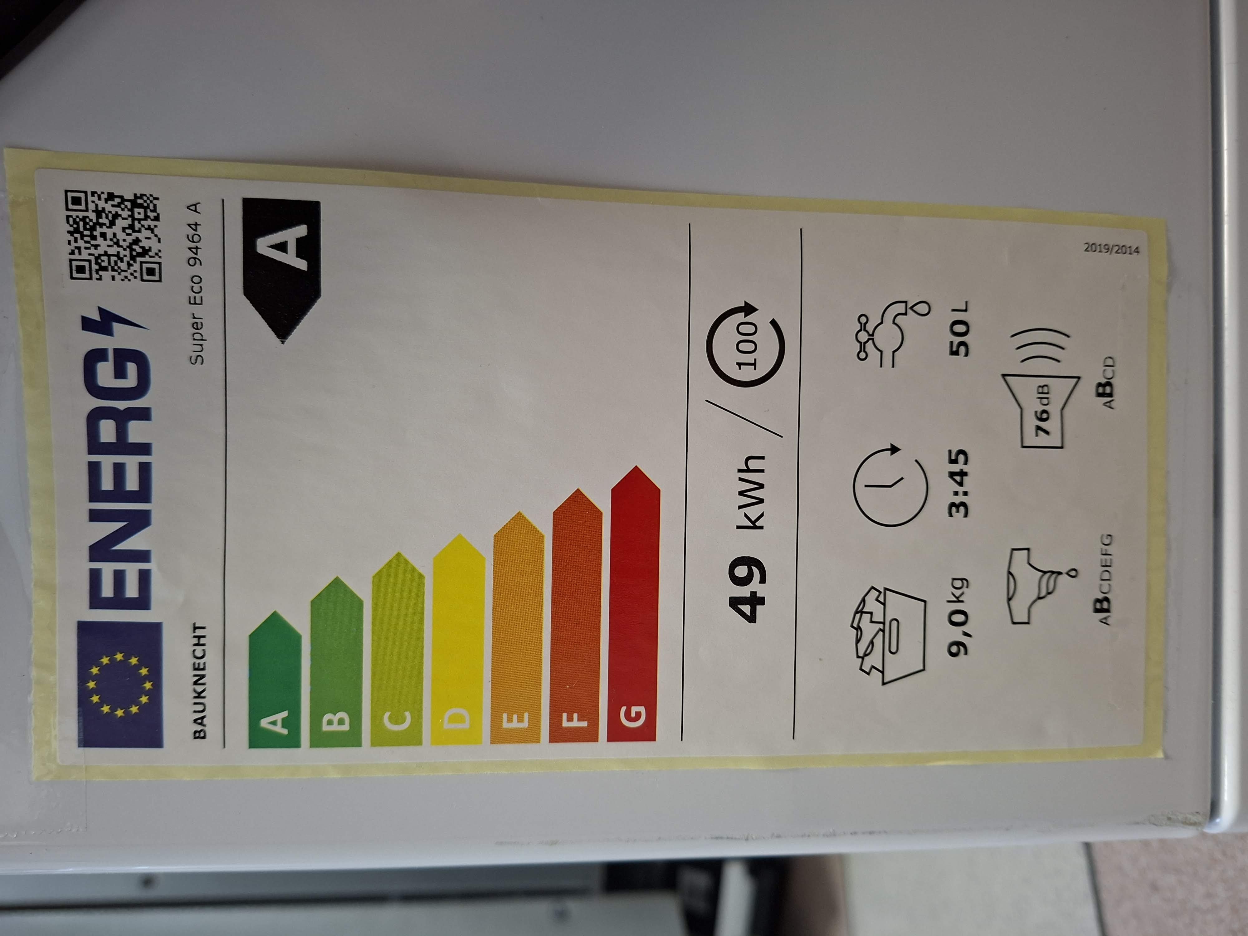Veš mašina Bauknecht Super Eco 9464 A (2) , 9 kg