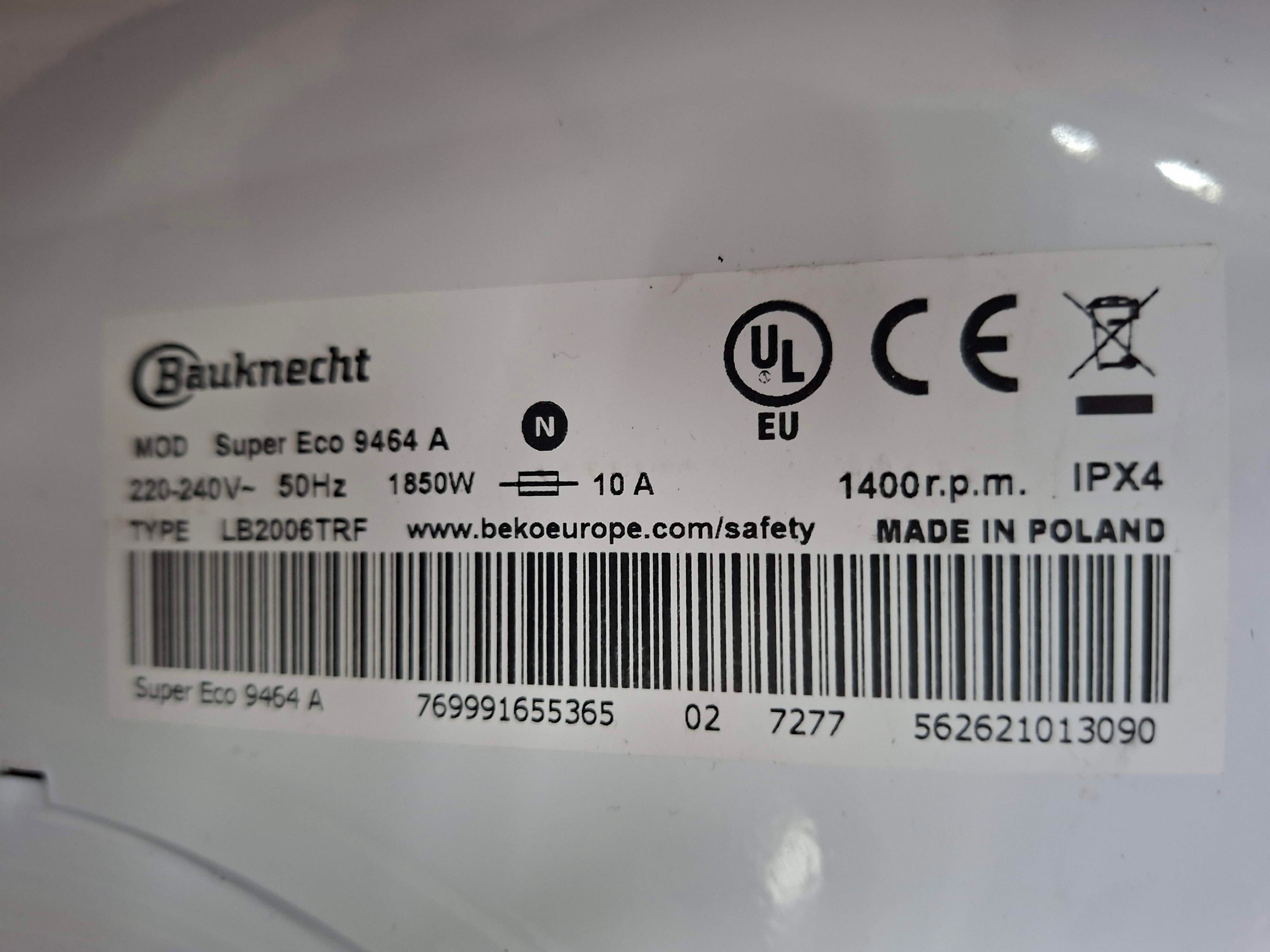 Veš mašina Bauknecht Super Eco 9464 A (2) , 9 kg