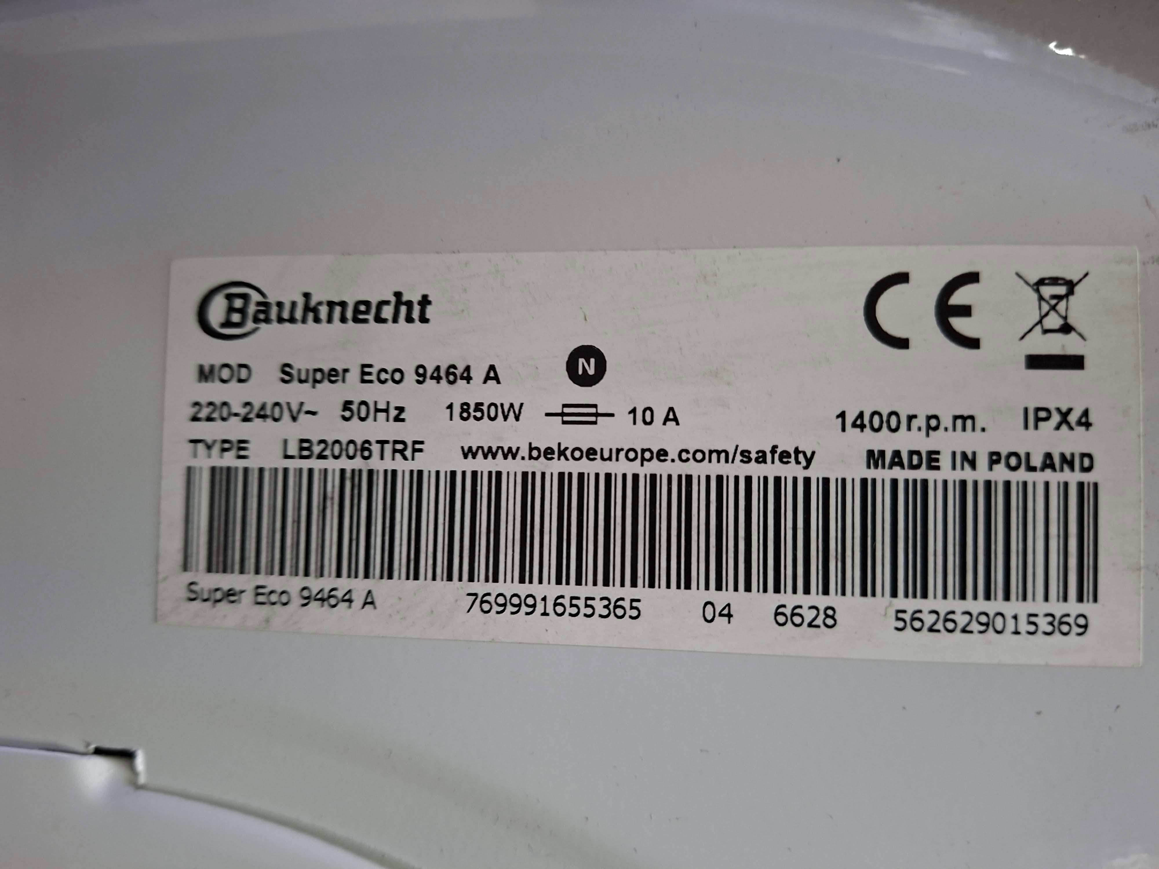 Veš mašina Bauknecht Super Eco 9464 A, 9 kg