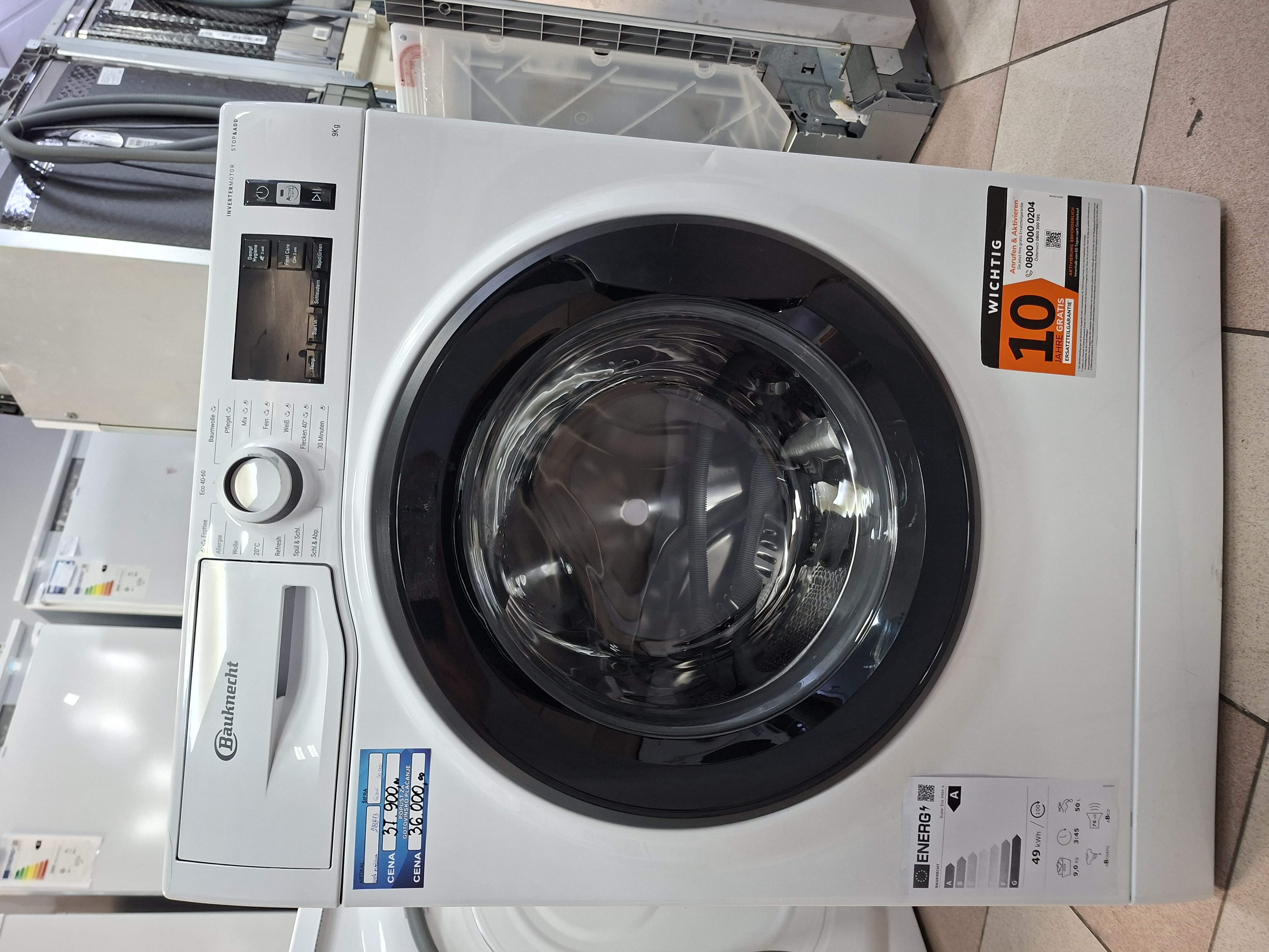 Veš mašina Bauknecht Super Eco 9464 A, 9 kg