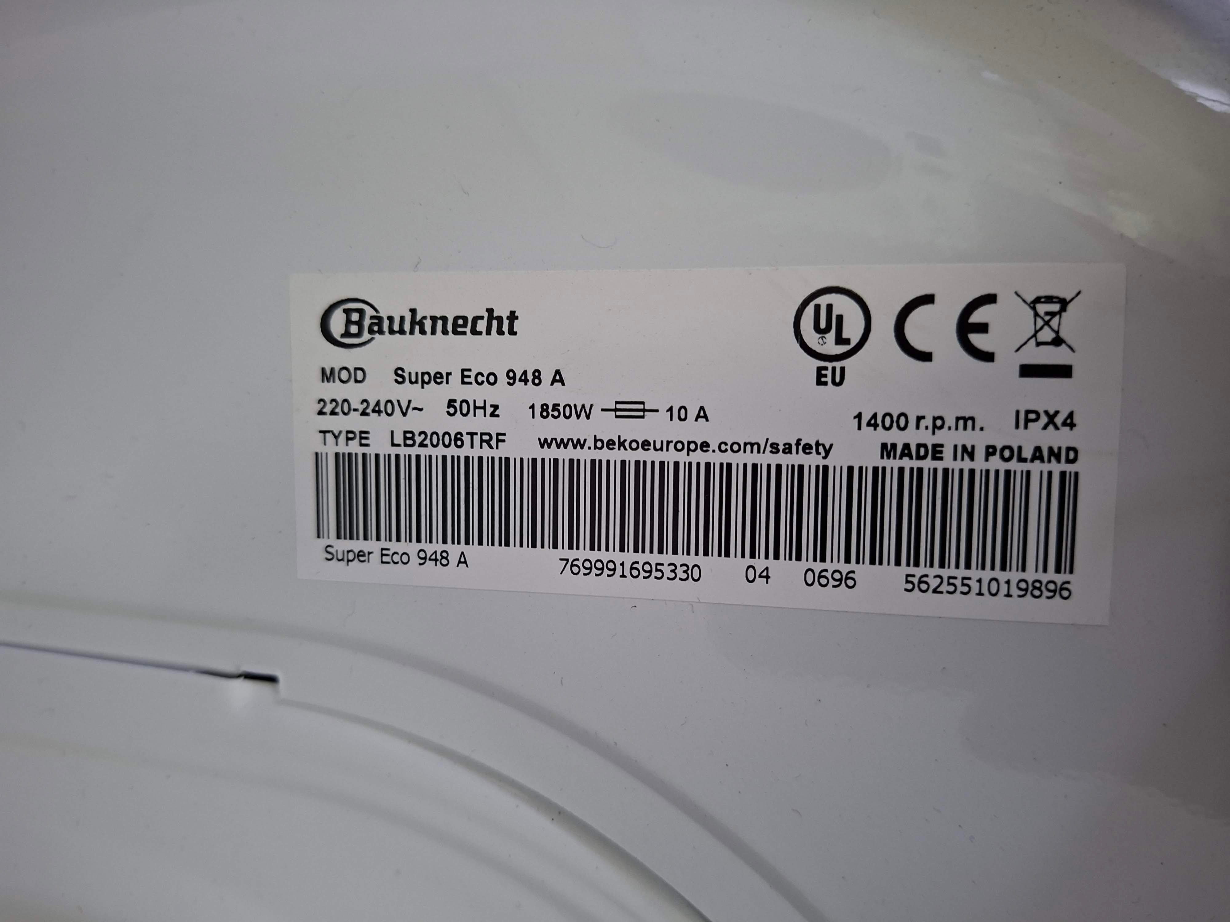 Veš mašina Bauknecht Super Eco 948 A (2), 9 kg