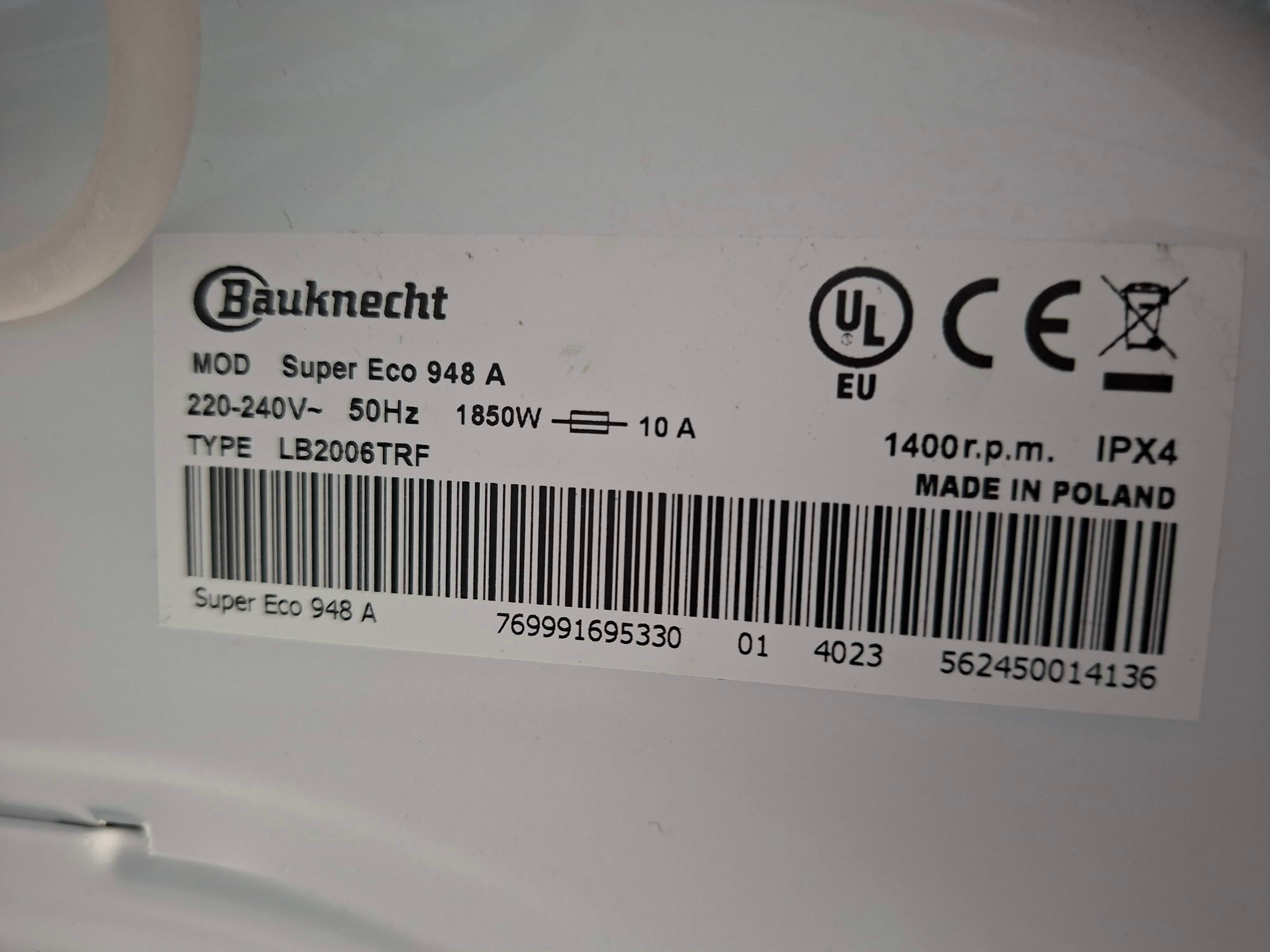Veš mašina Bauknecht Super Eco 948 A, 9 kg