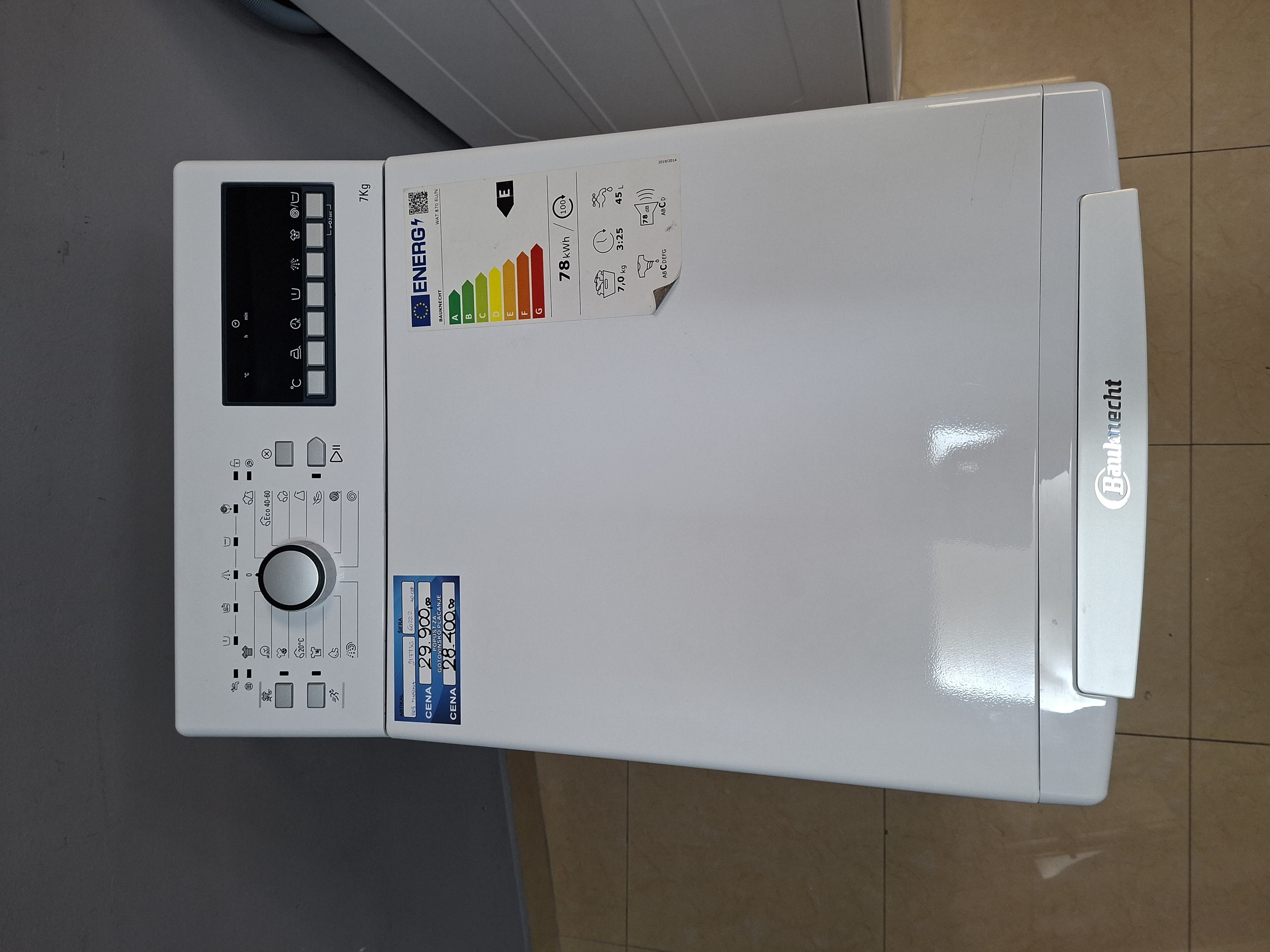 Veš mašina Bauknecht WAT 870 EU/N , 7 kg