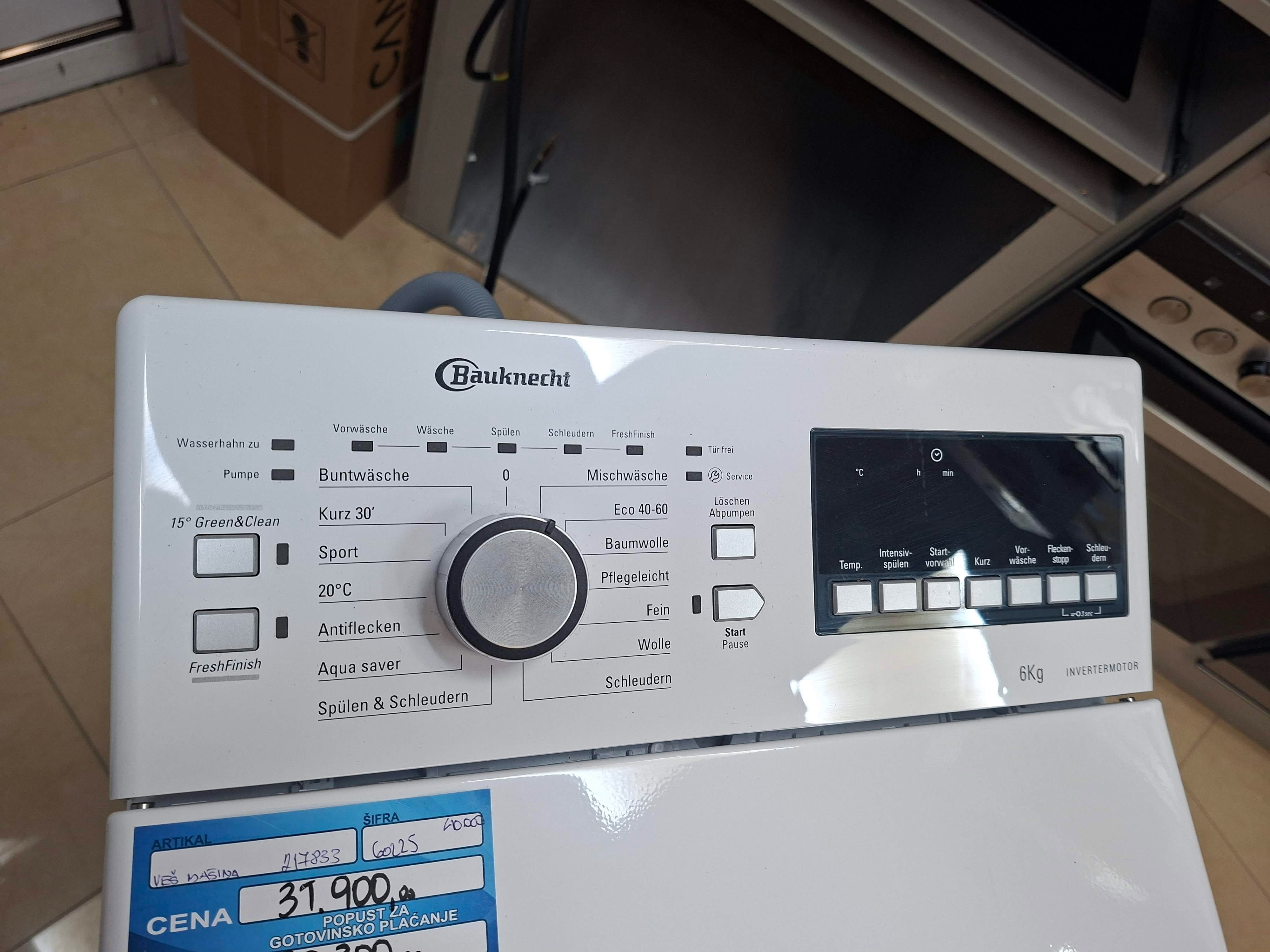 Veš Mašina Bauknecht WMT 6513 B5 , 6 kg