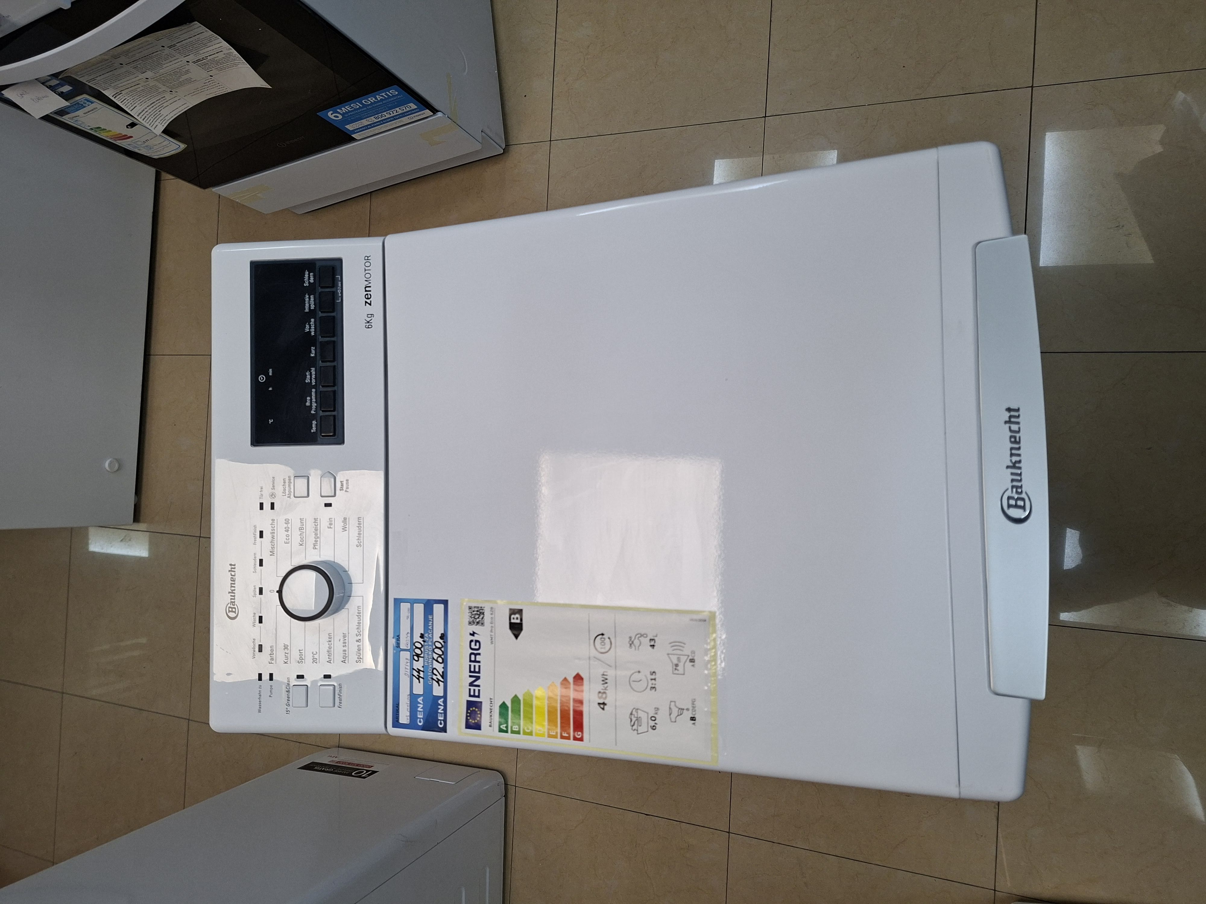 Veš mašina Bauknecht WMT Pro Eco 6ZB, 6kg, Zen motor