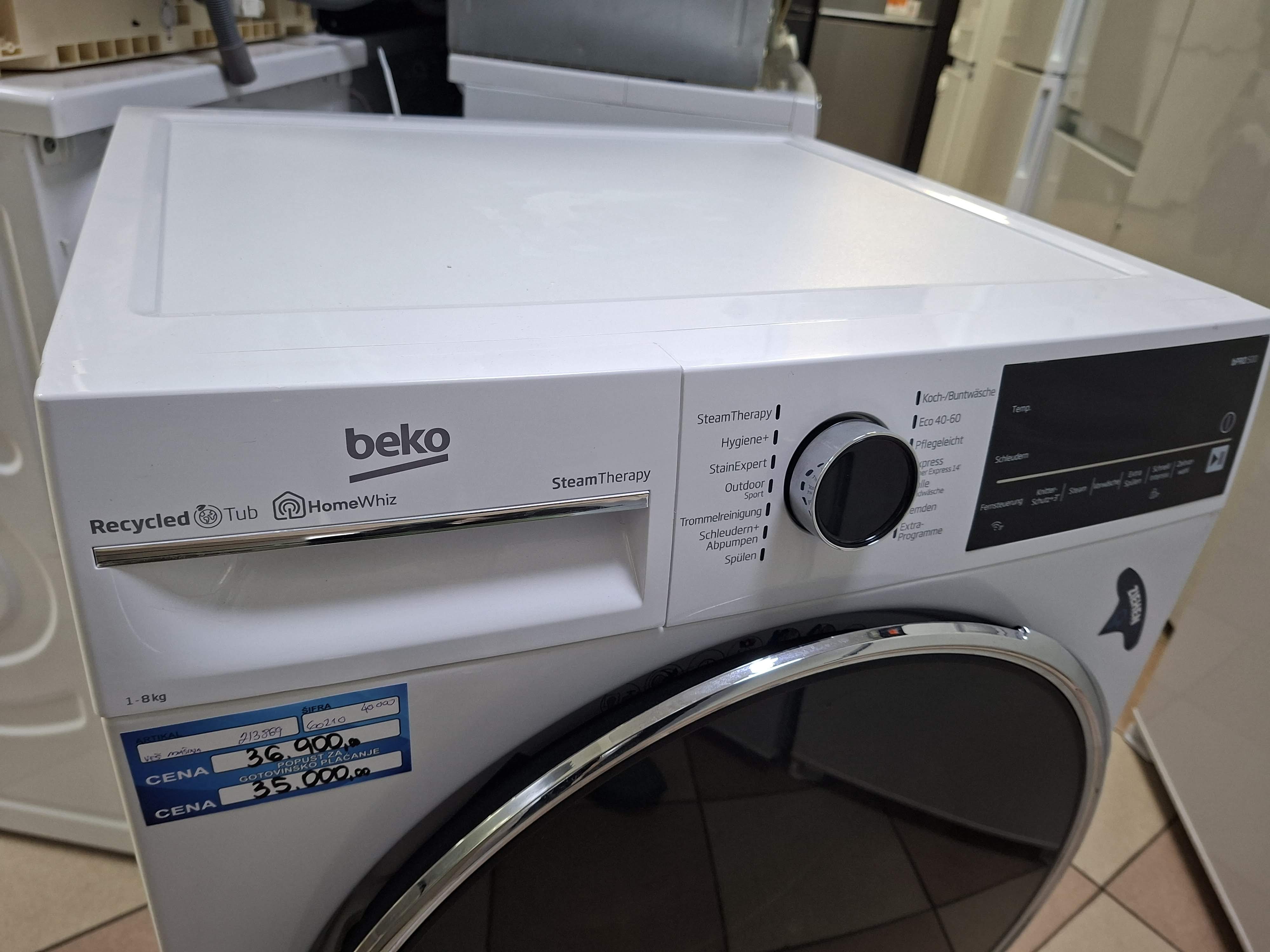 Veš mašina Beko B5WFT78410W , 8kg