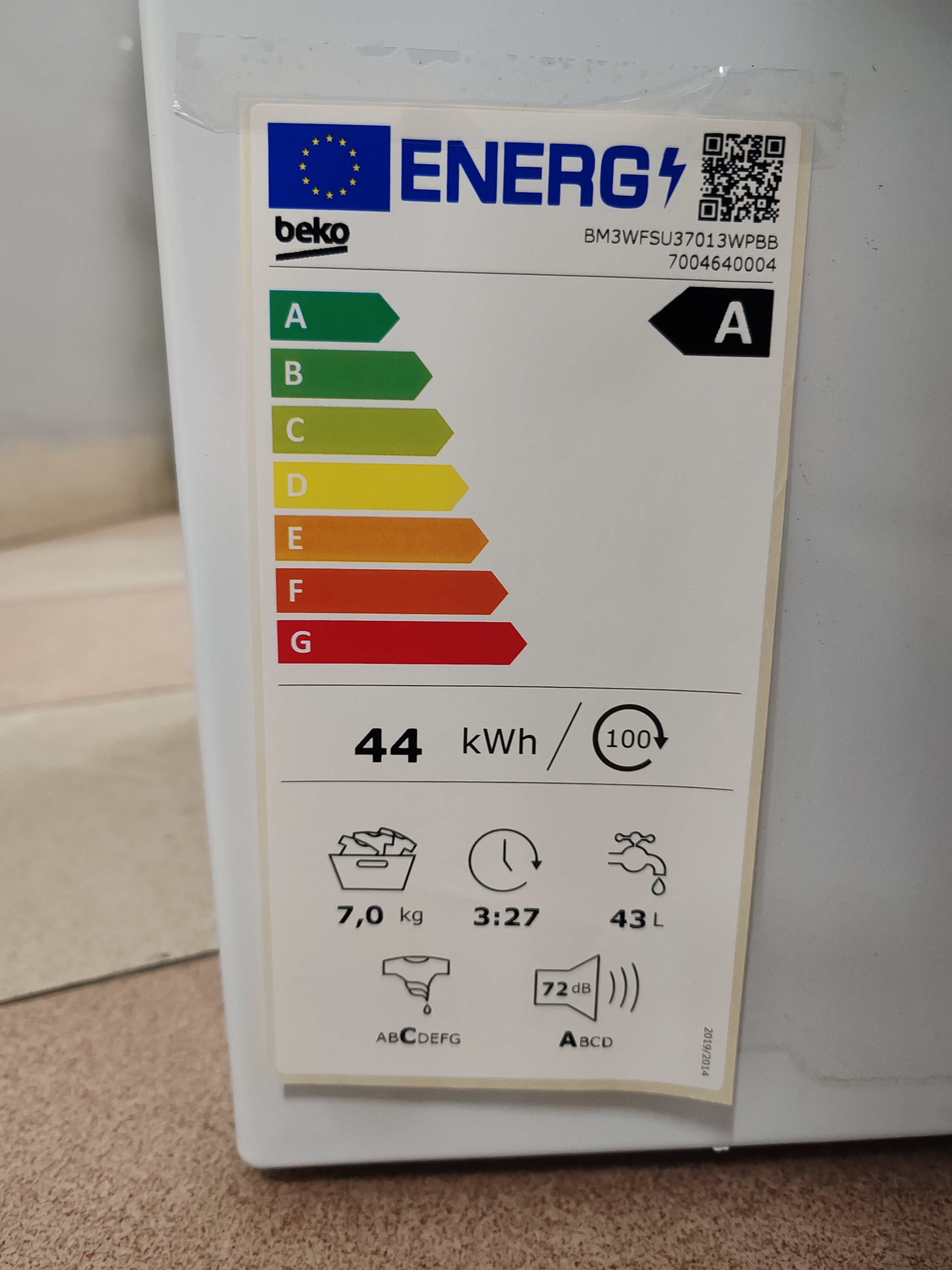Veš mašina Beko BM3WFSU37013WPBB, 7kg