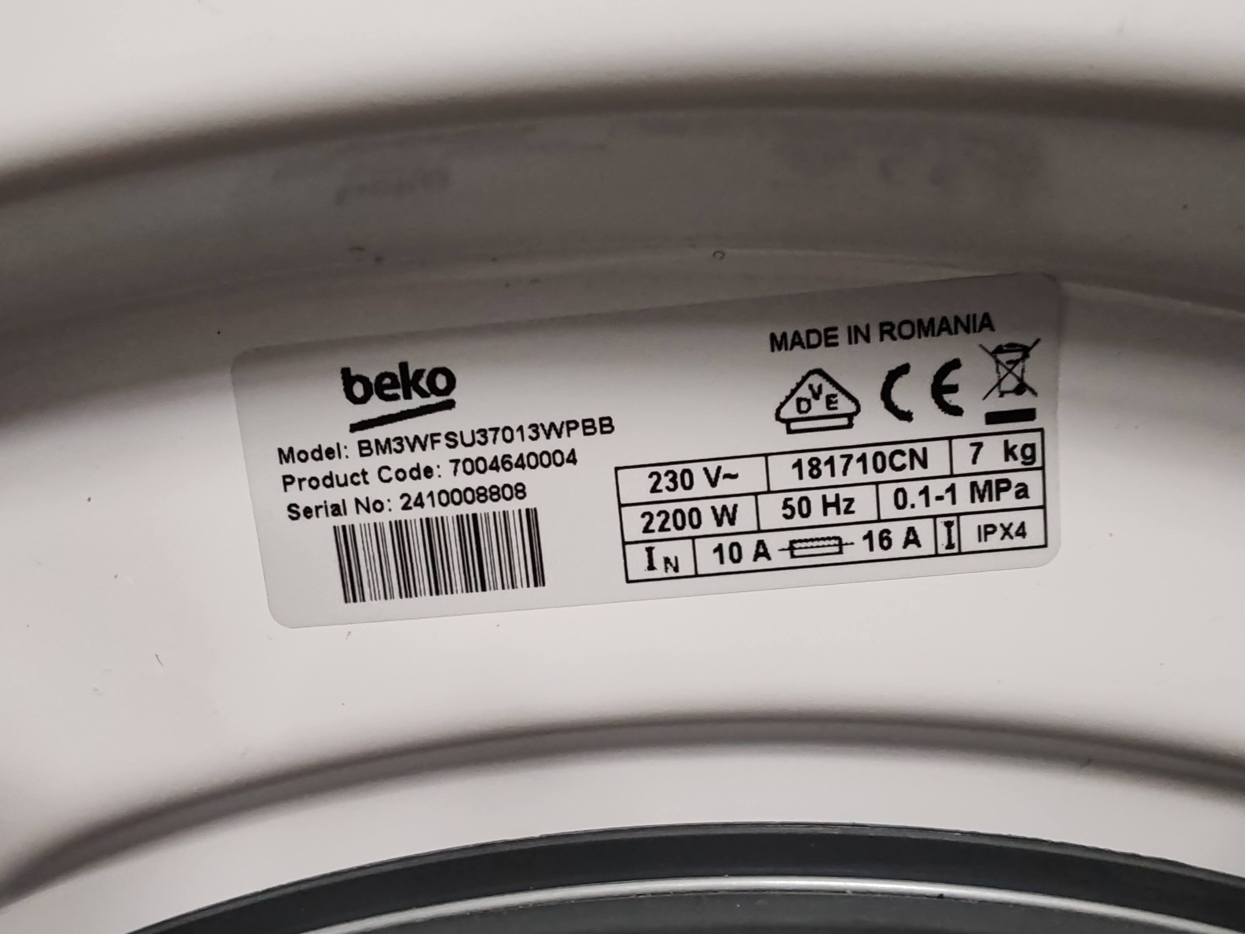 Veš mašina Beko BM3WFSU37013WPBB, 7kg