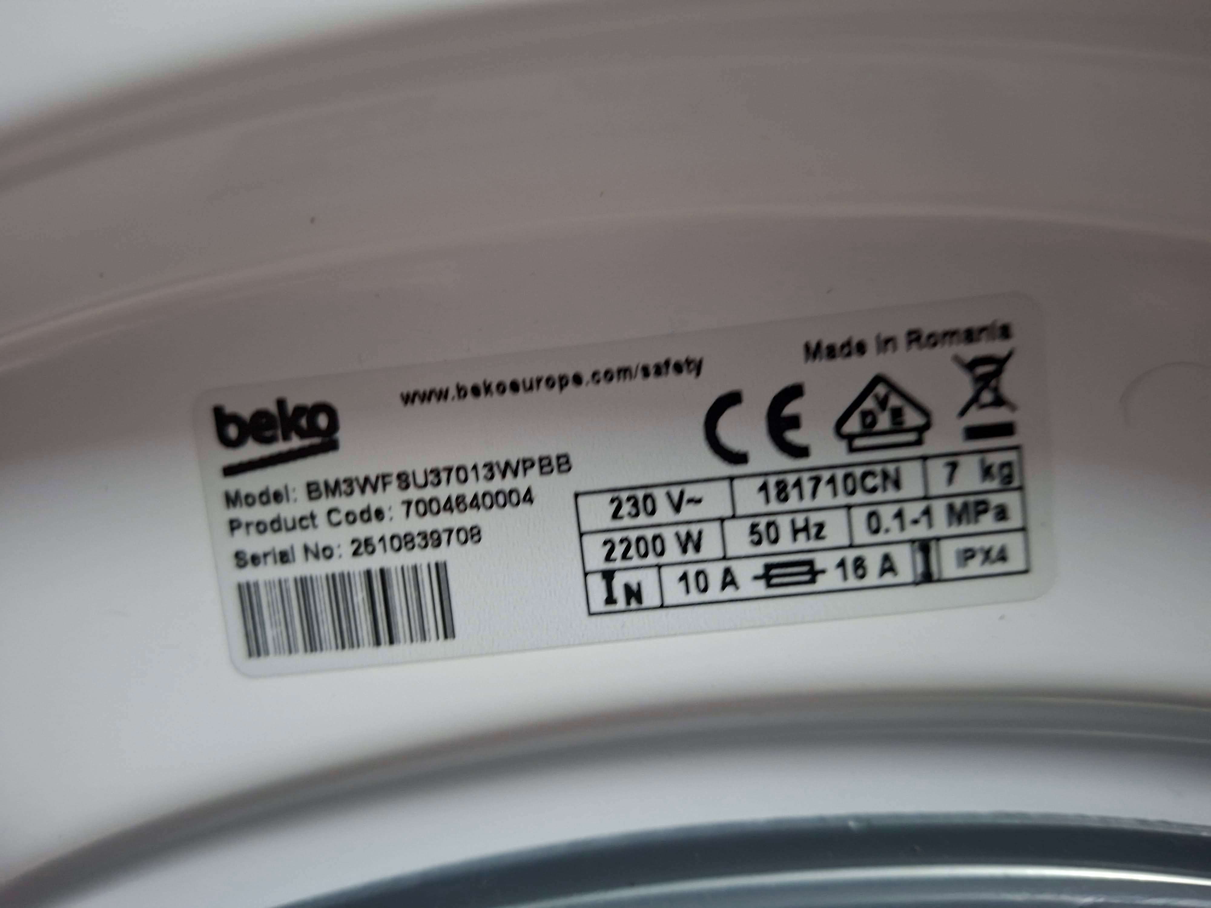 Veš mašina Beko BM3WFSU37013WPBB , 7 kg.