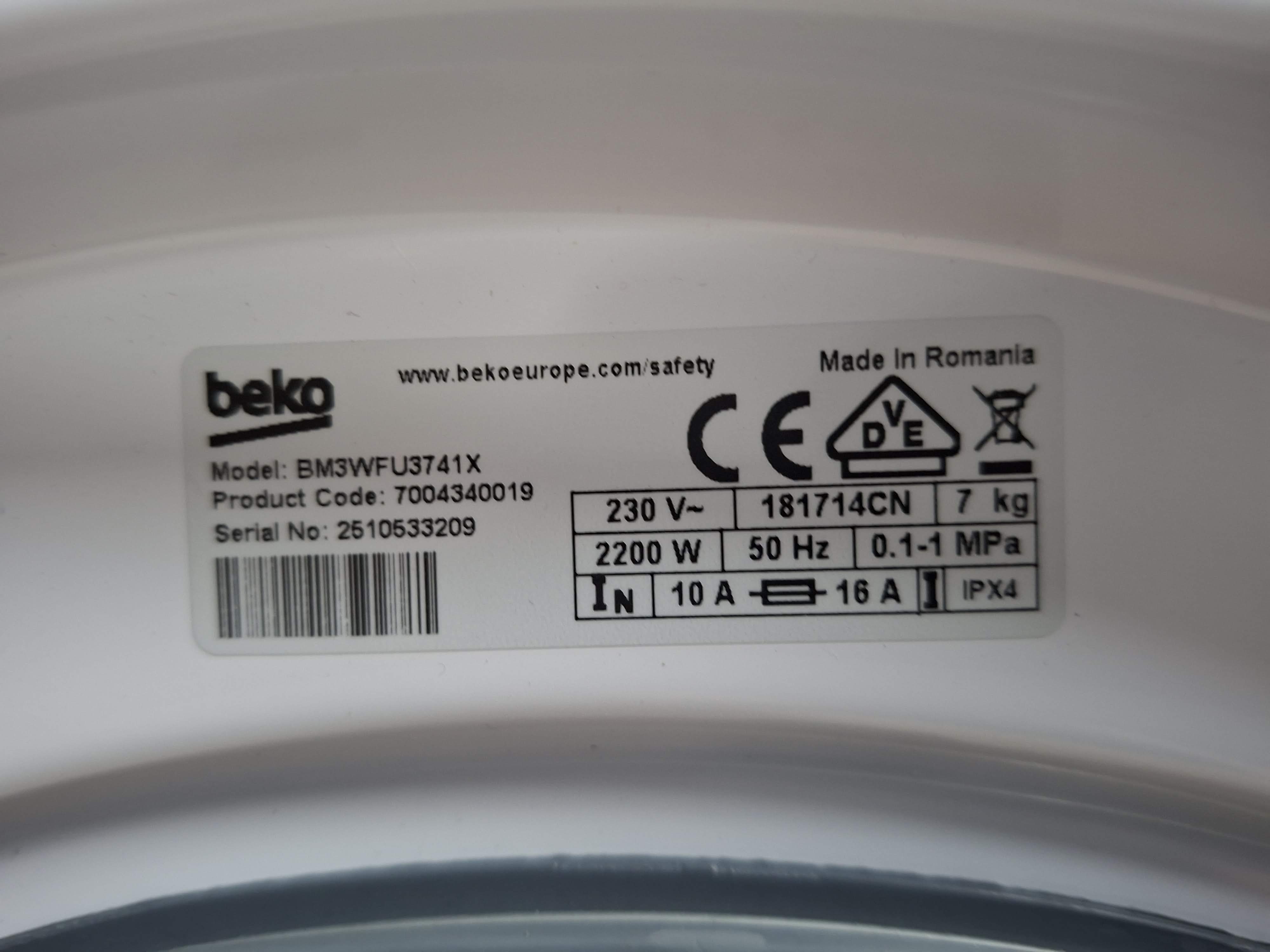 Veš mašina Beko BM3WFU3741X , 7 kg