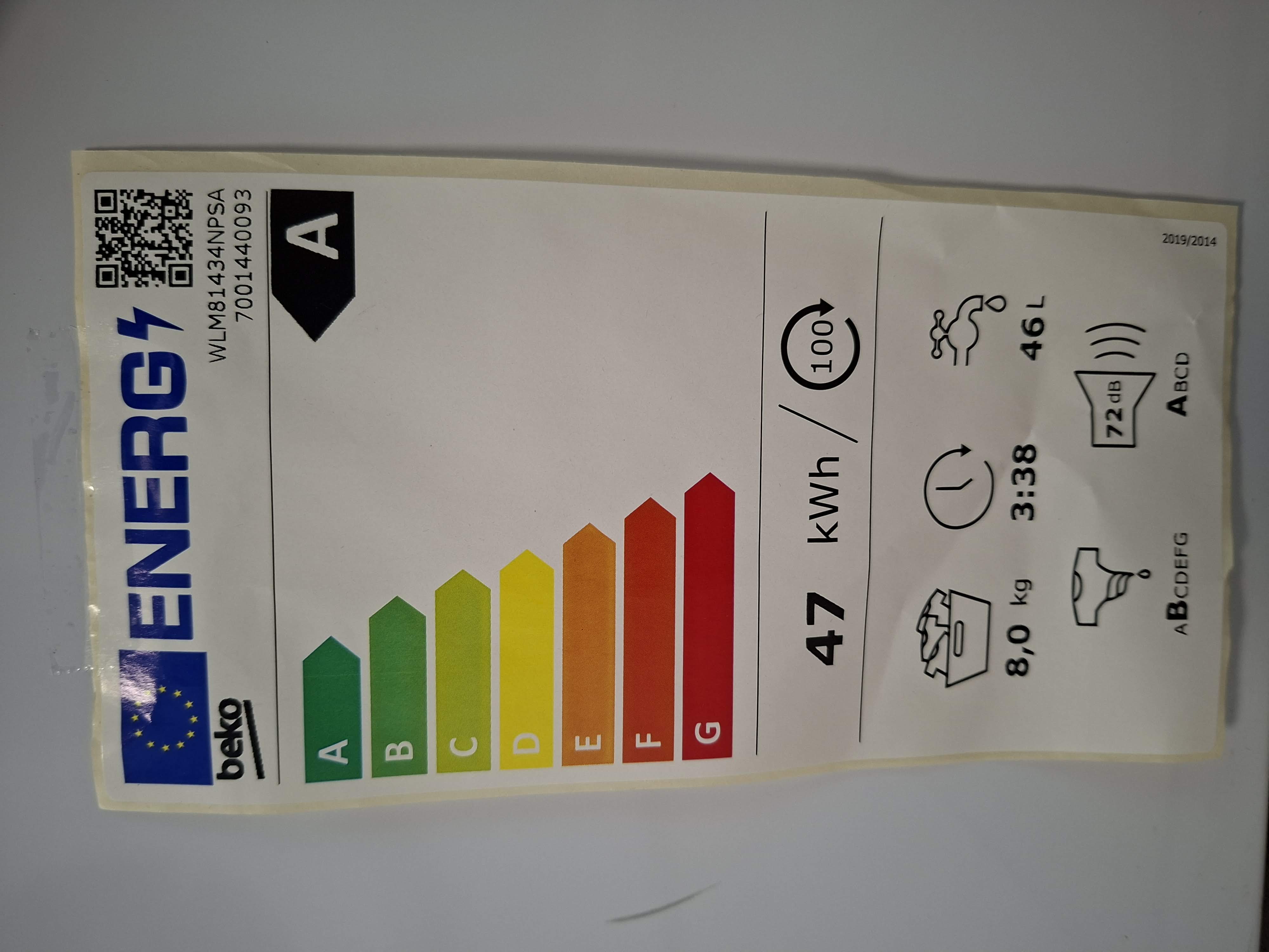 Veš mašina Beko WLM81434NPSA , 8 kg.