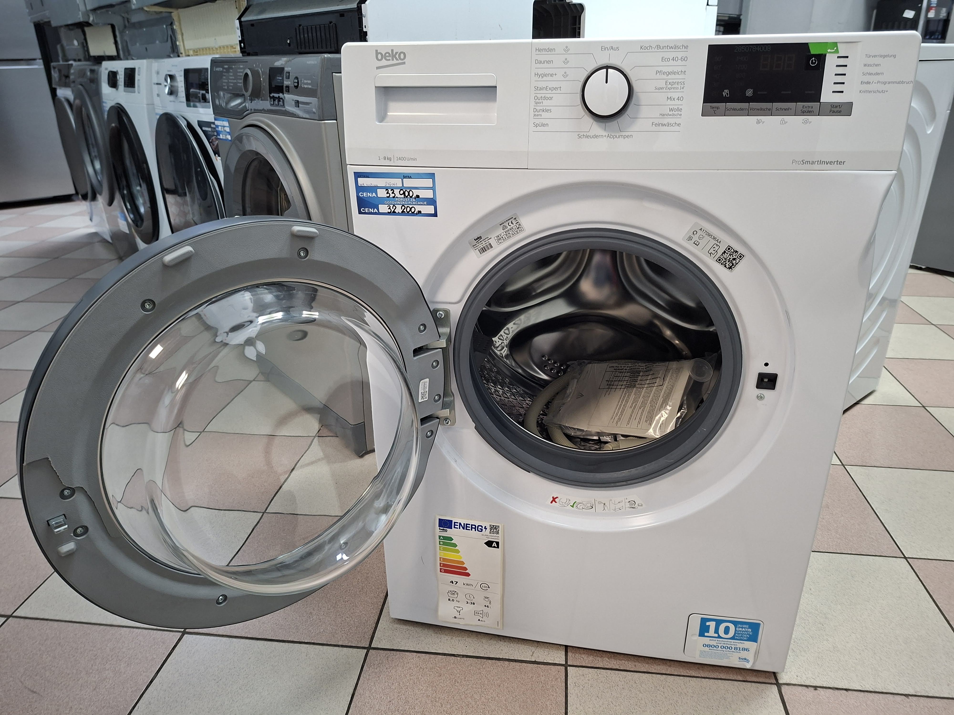 Veš mašina Beko WLM81434NPSA , 8 kg.