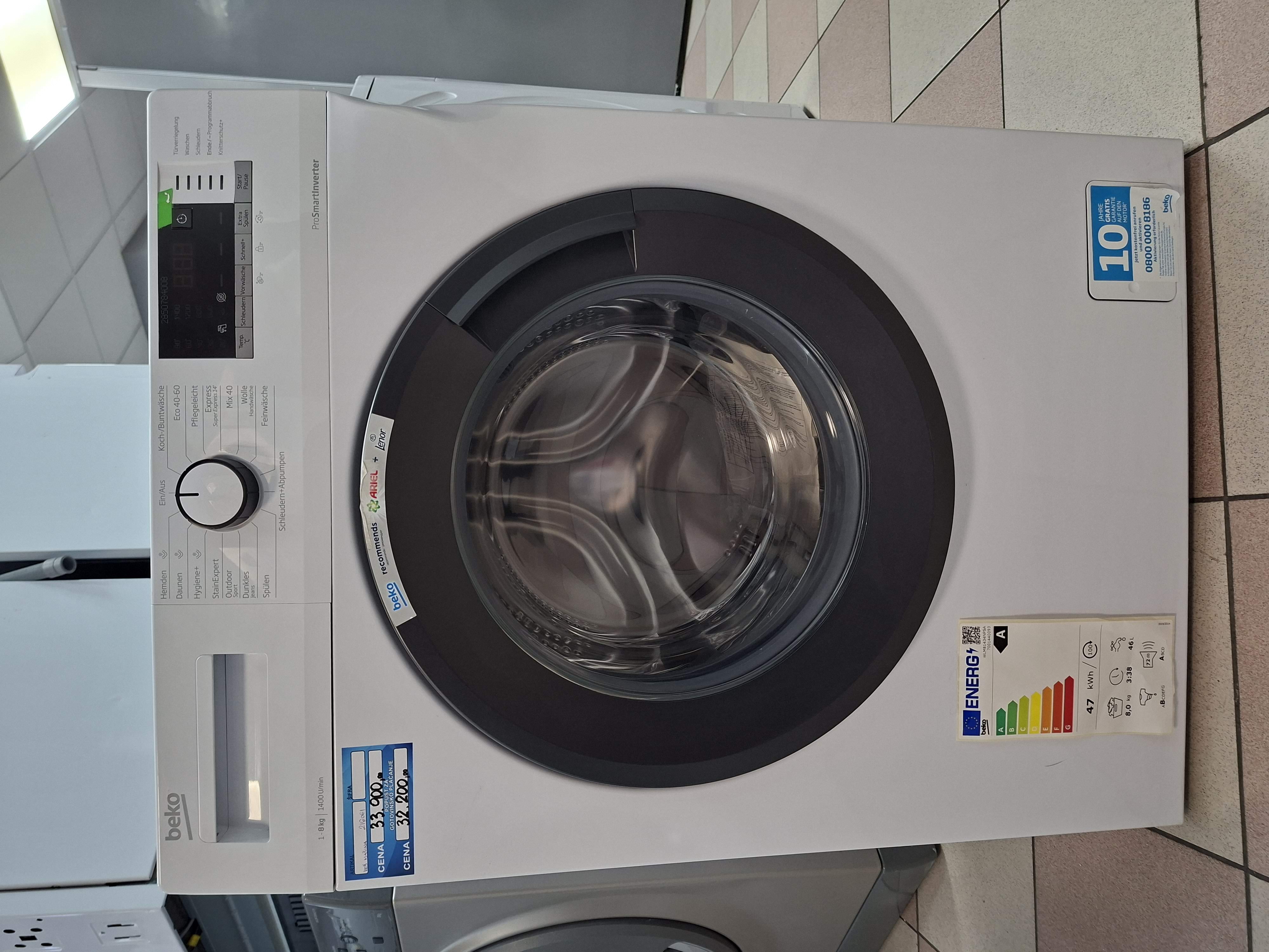 Veš mašina Beko WLM81434NPSA , 8 kg.