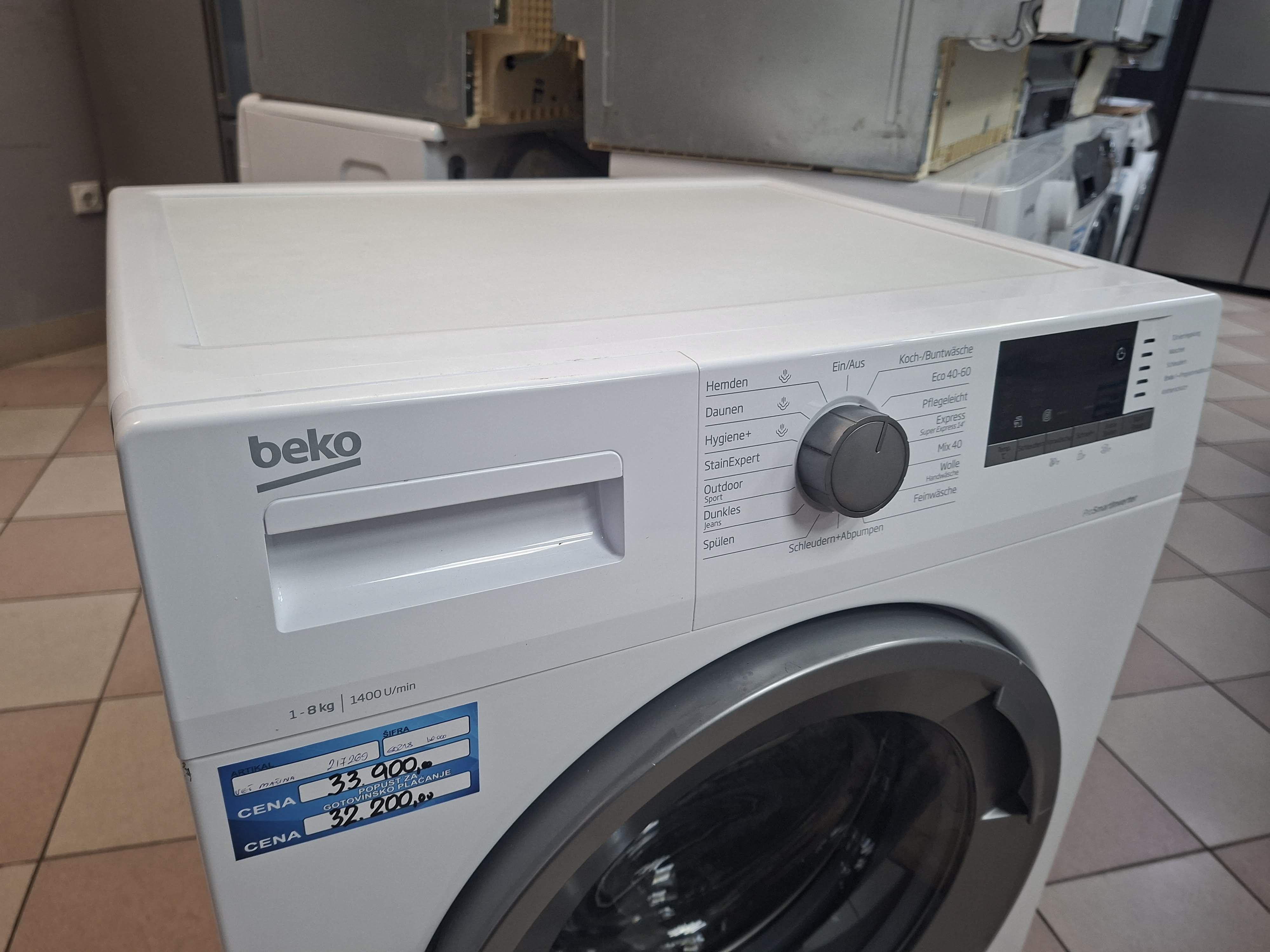 Veš mašina Beko WMO822A , 8 kg.