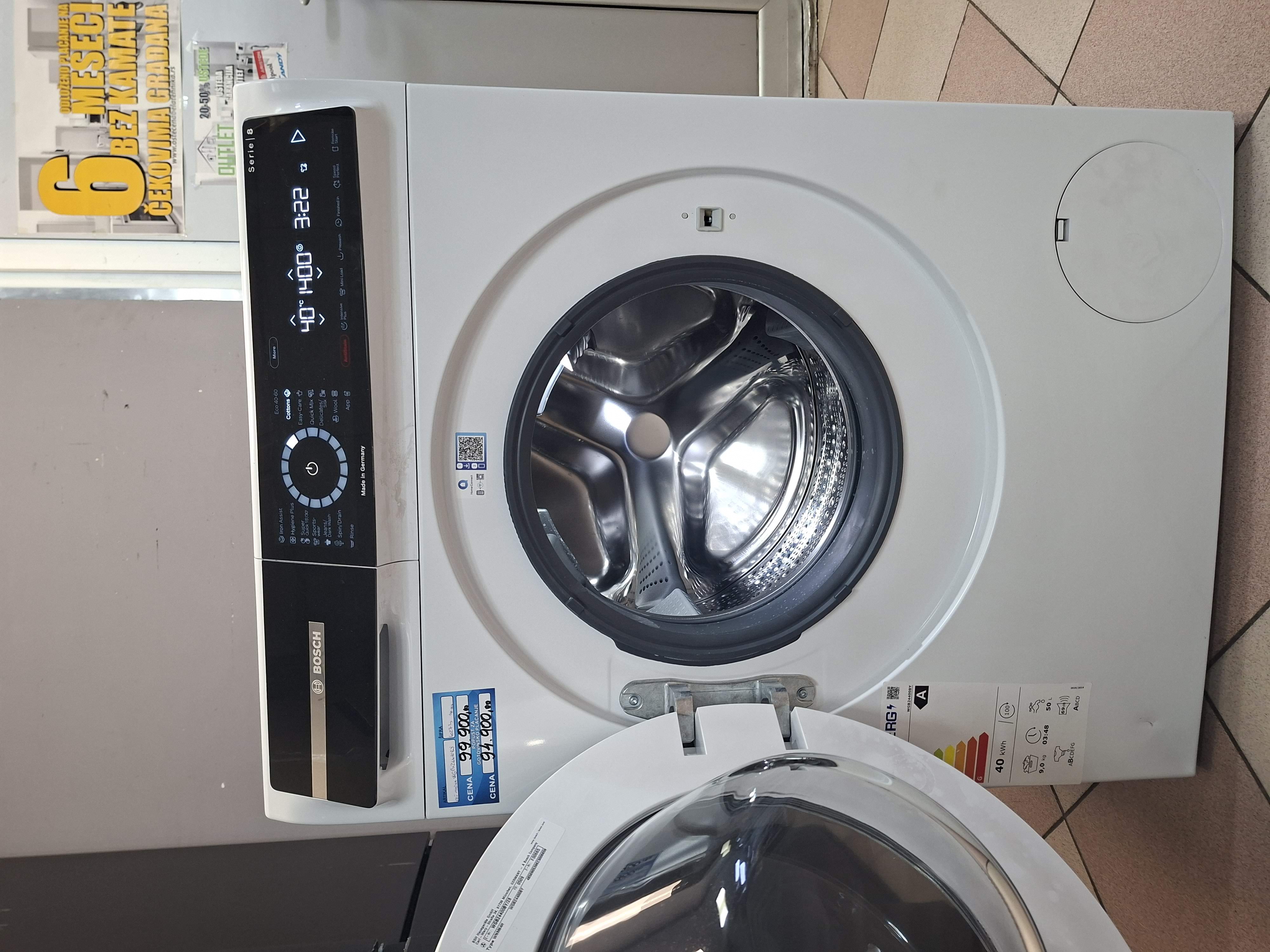 Veš mašina Bosch serija 8 WGB24400BY ,  9 kg.