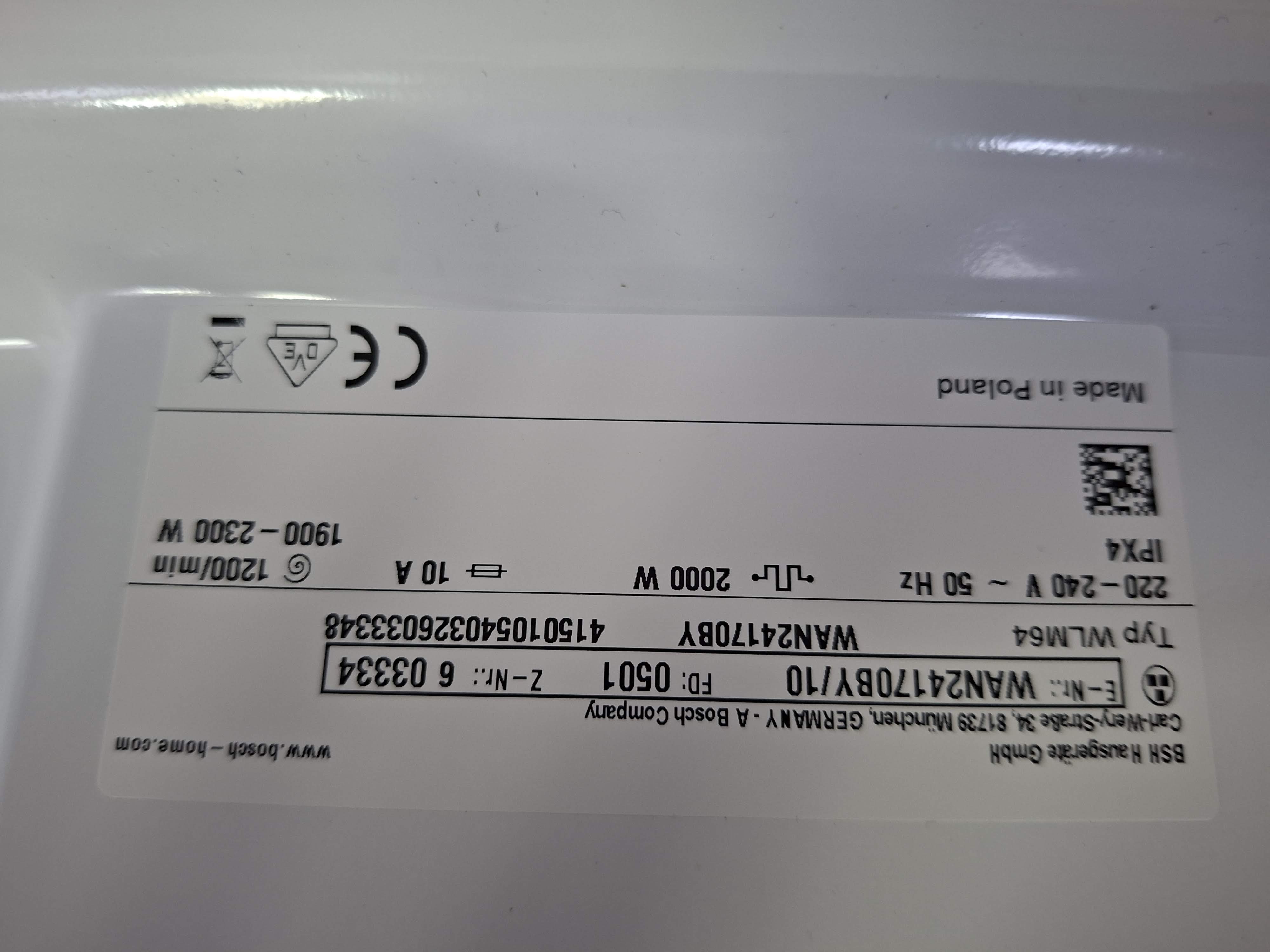 Ves masina Bosch WAN24170BY , 8 kg