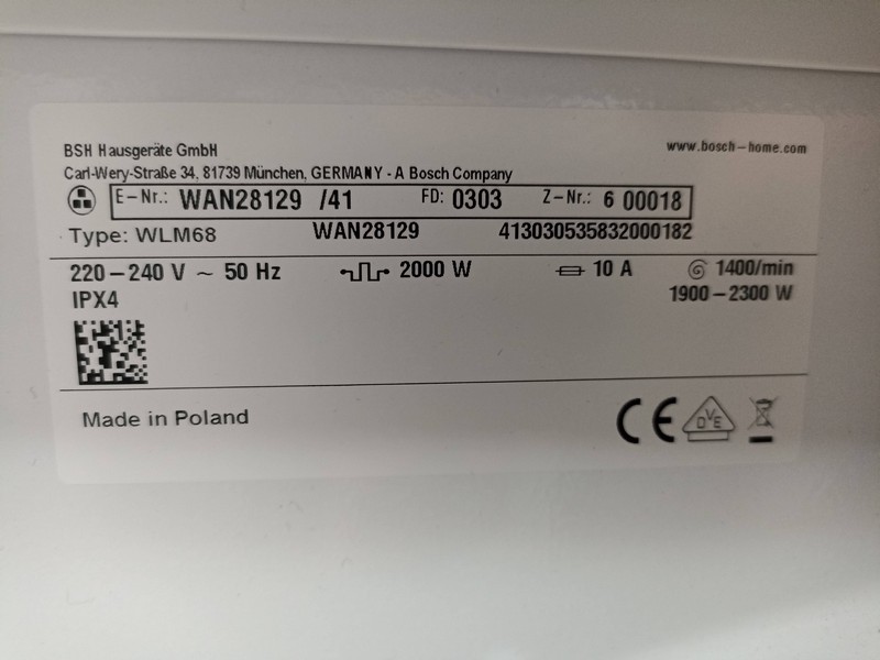 Ves masina Bosch WAN28129 , 8kg
