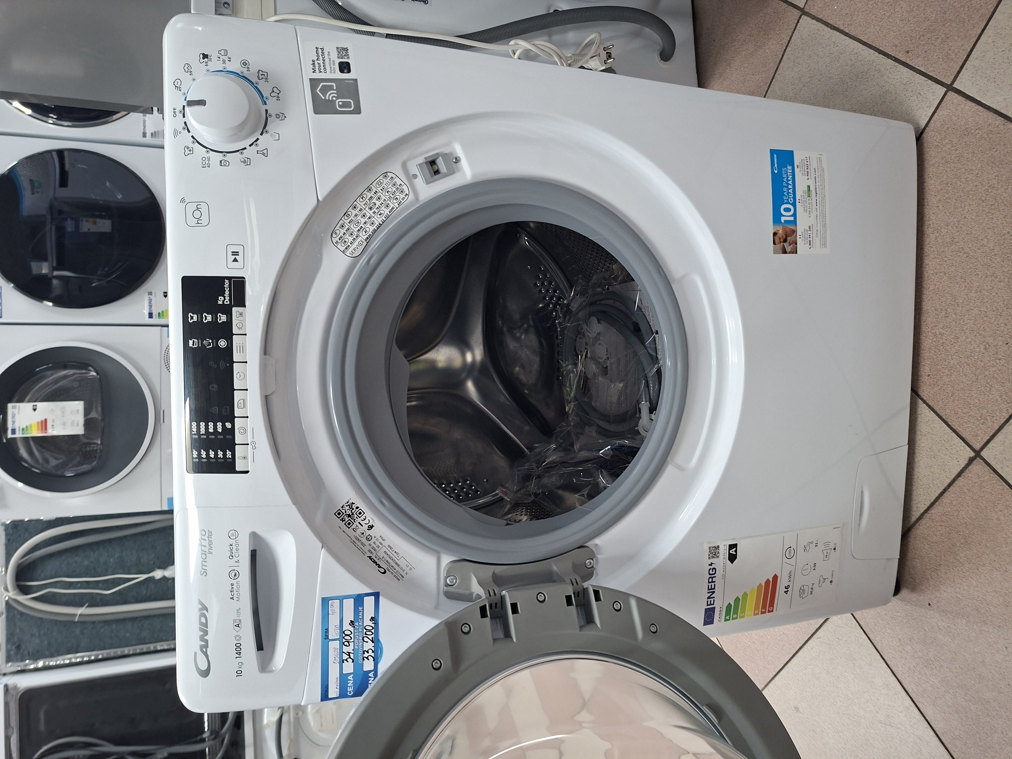 Veš mašina Candy CO 4104TWM/1-S (2), 10 kg