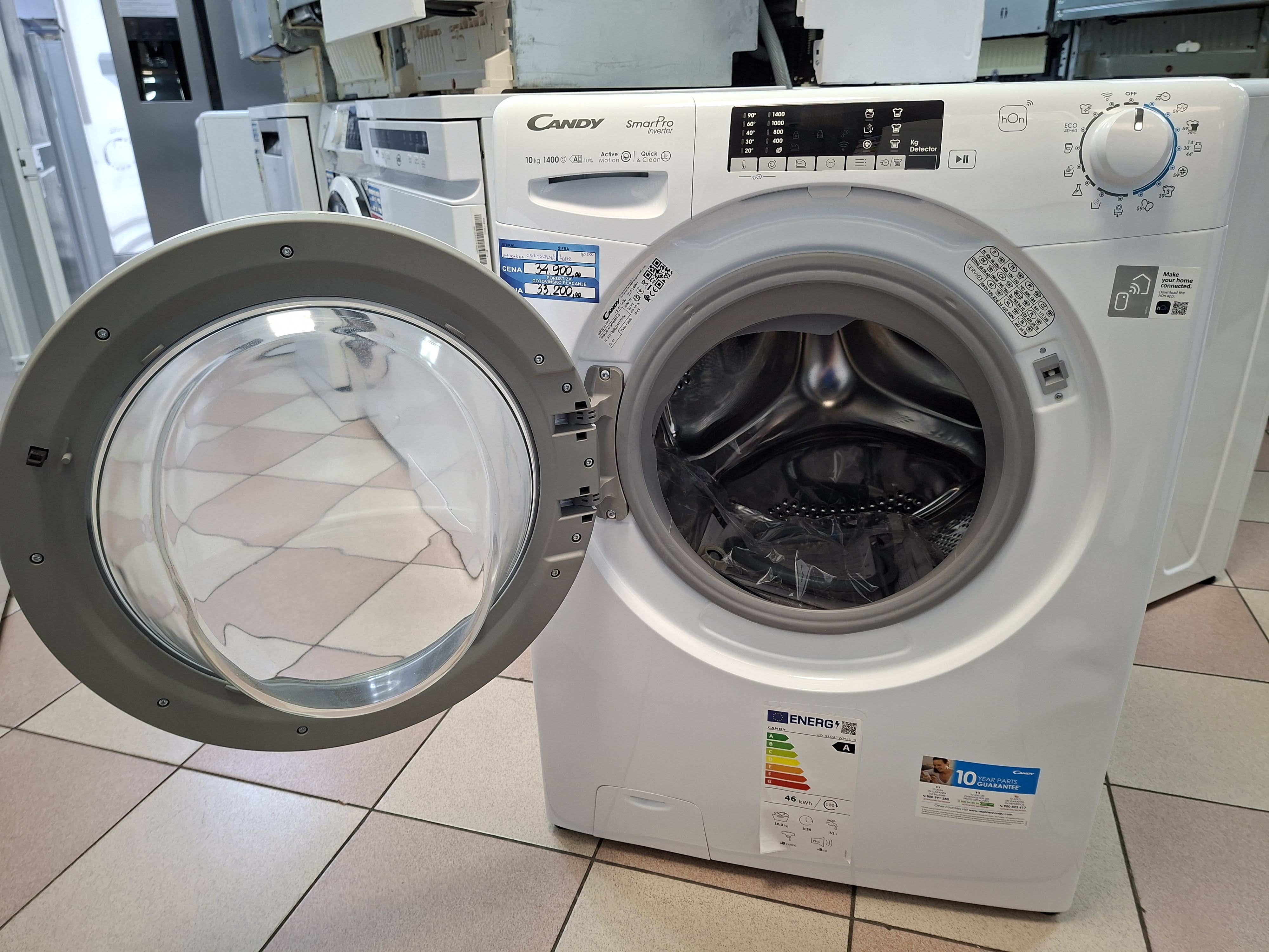 Veš mašina Candy CO 4104TWM/1-S , 10 kg.