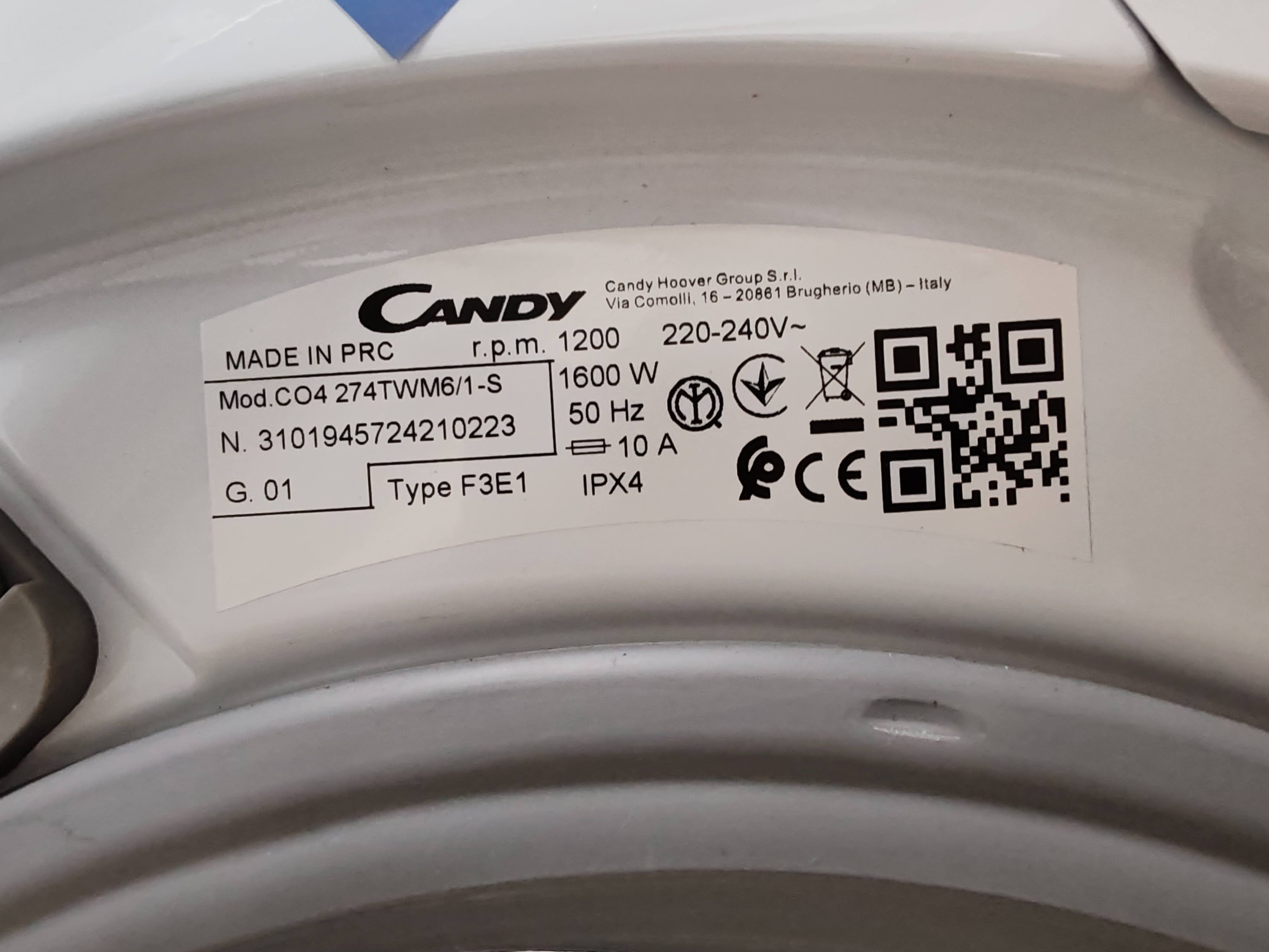 Veš mašina Candy CO4 274TWM6/1-S , 7 kg, slim