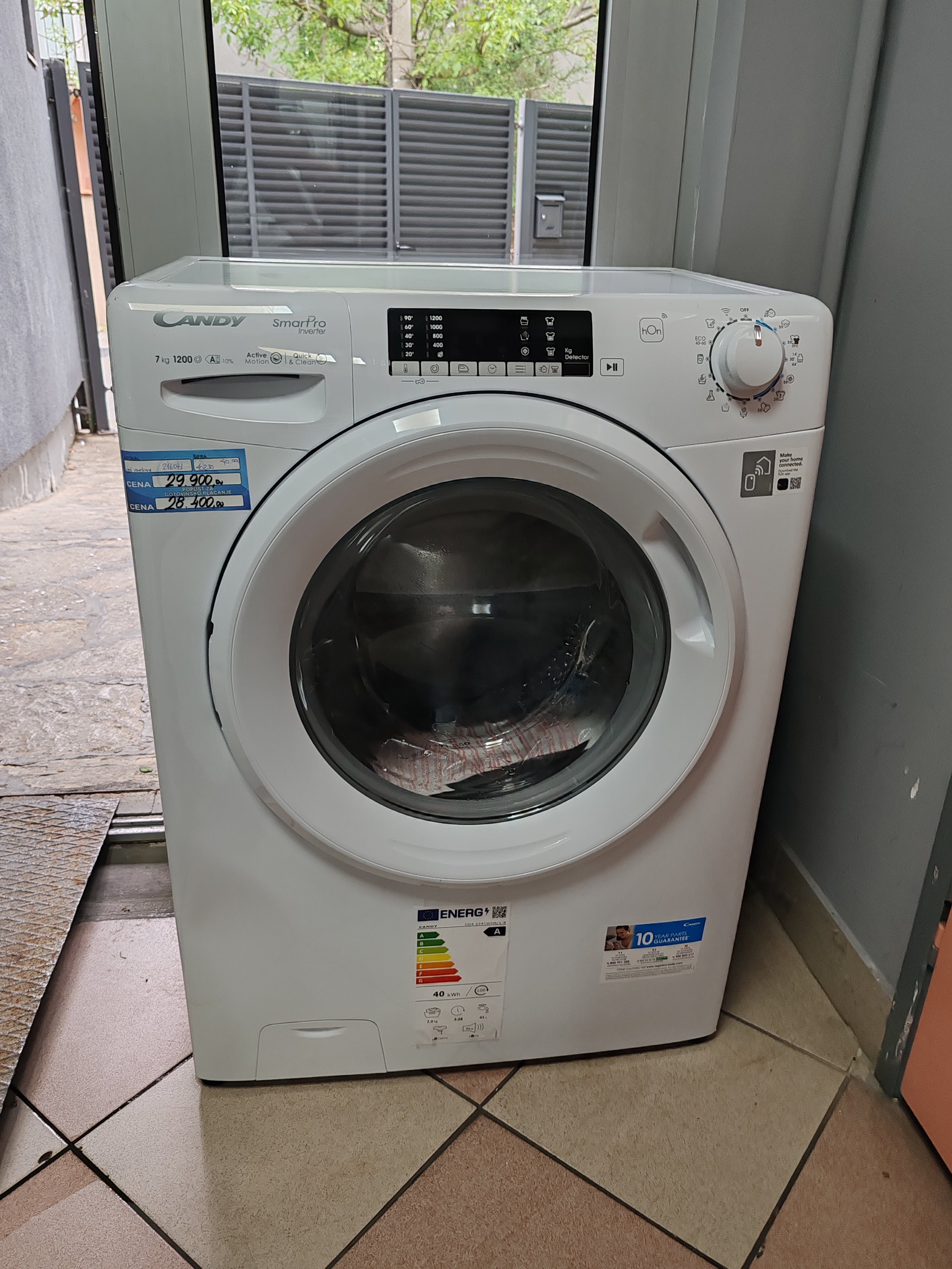 Veš mašina Candy CO4 274TWM6/1-S , 7 kg, slim