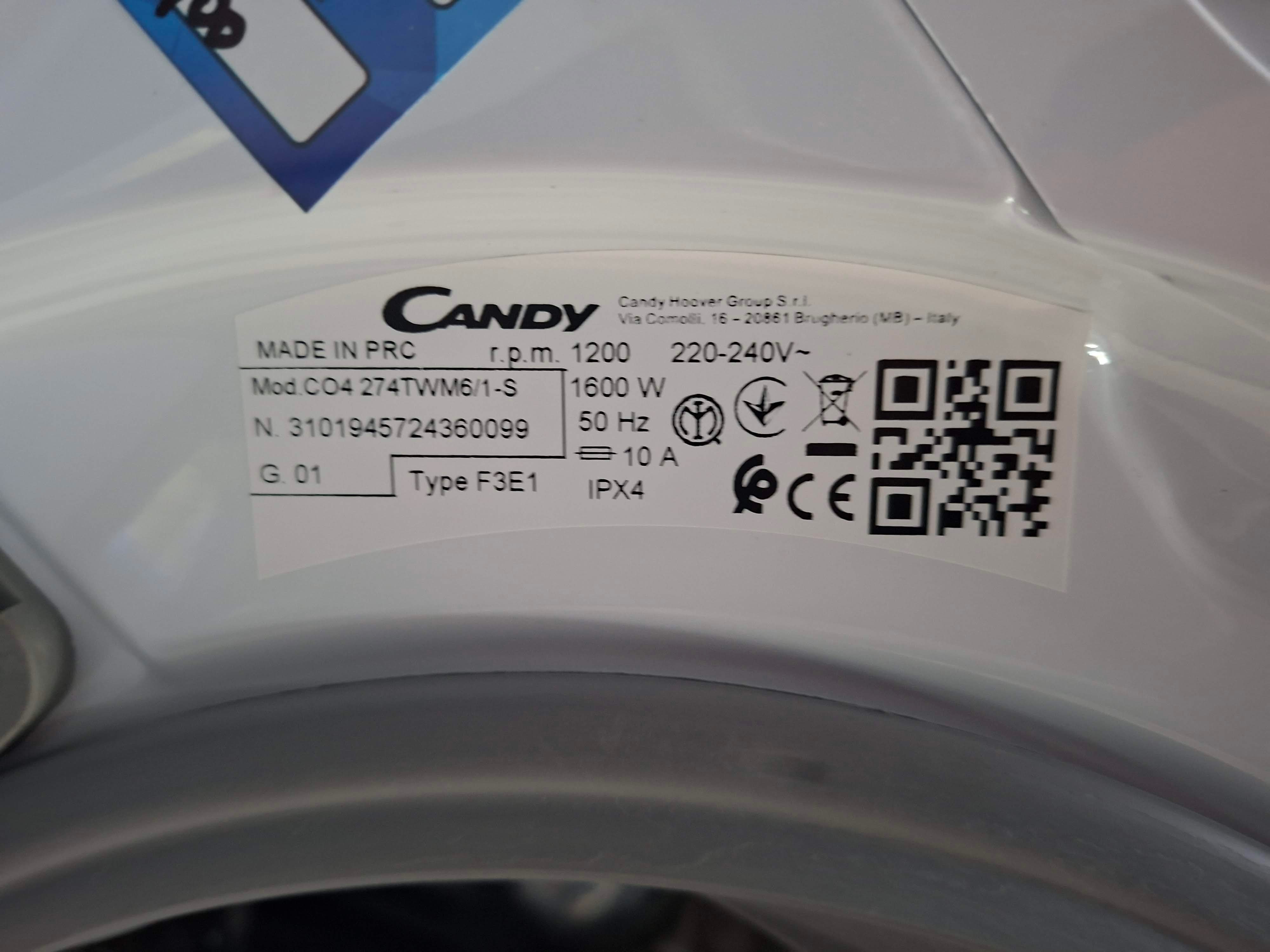 Veš mašina Candy CO4 274TWM6/1-S , 7 kg, slim