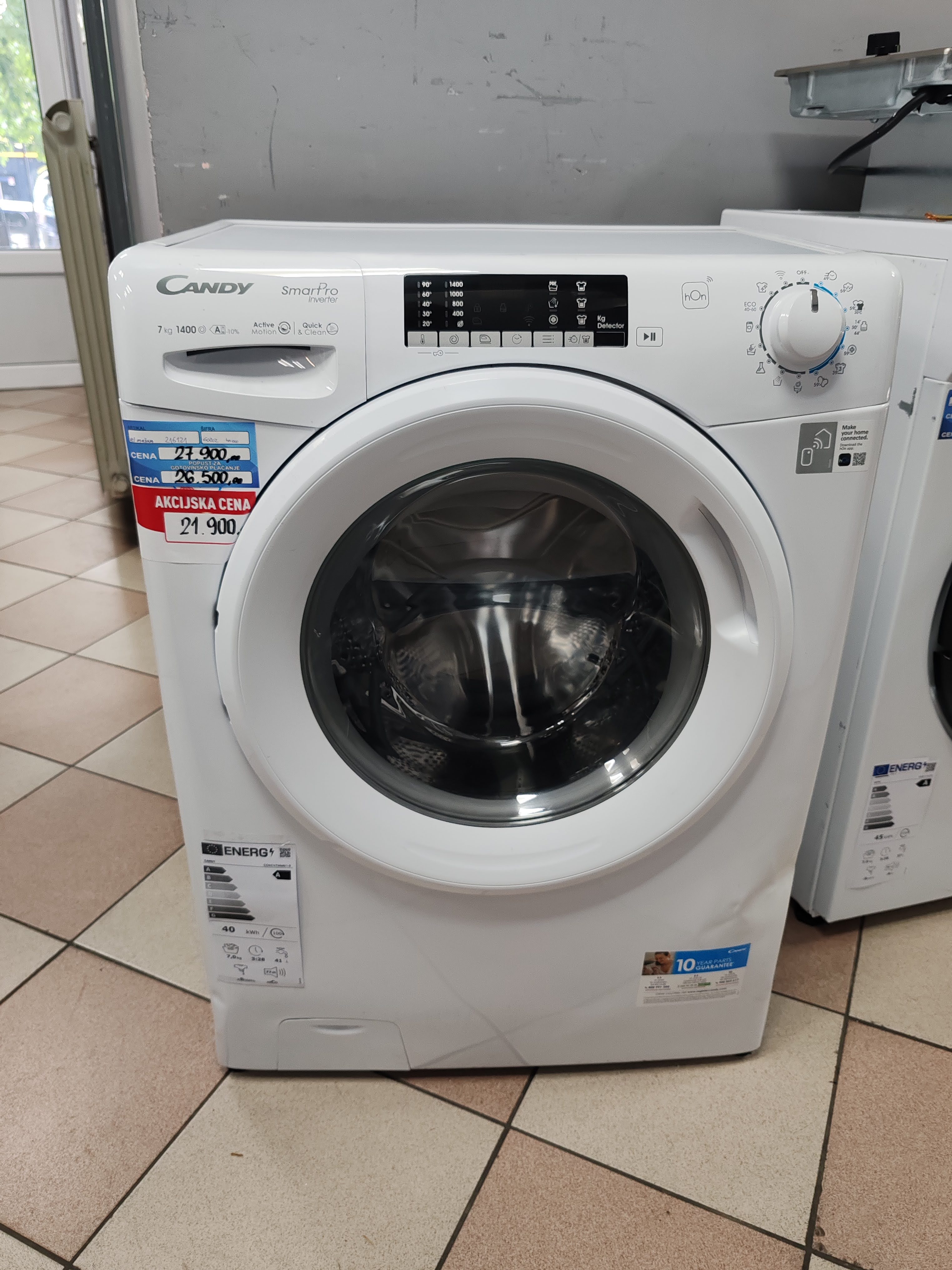 Veš mašina Candy CO4474TWM6/1-S , 7 kg, slim