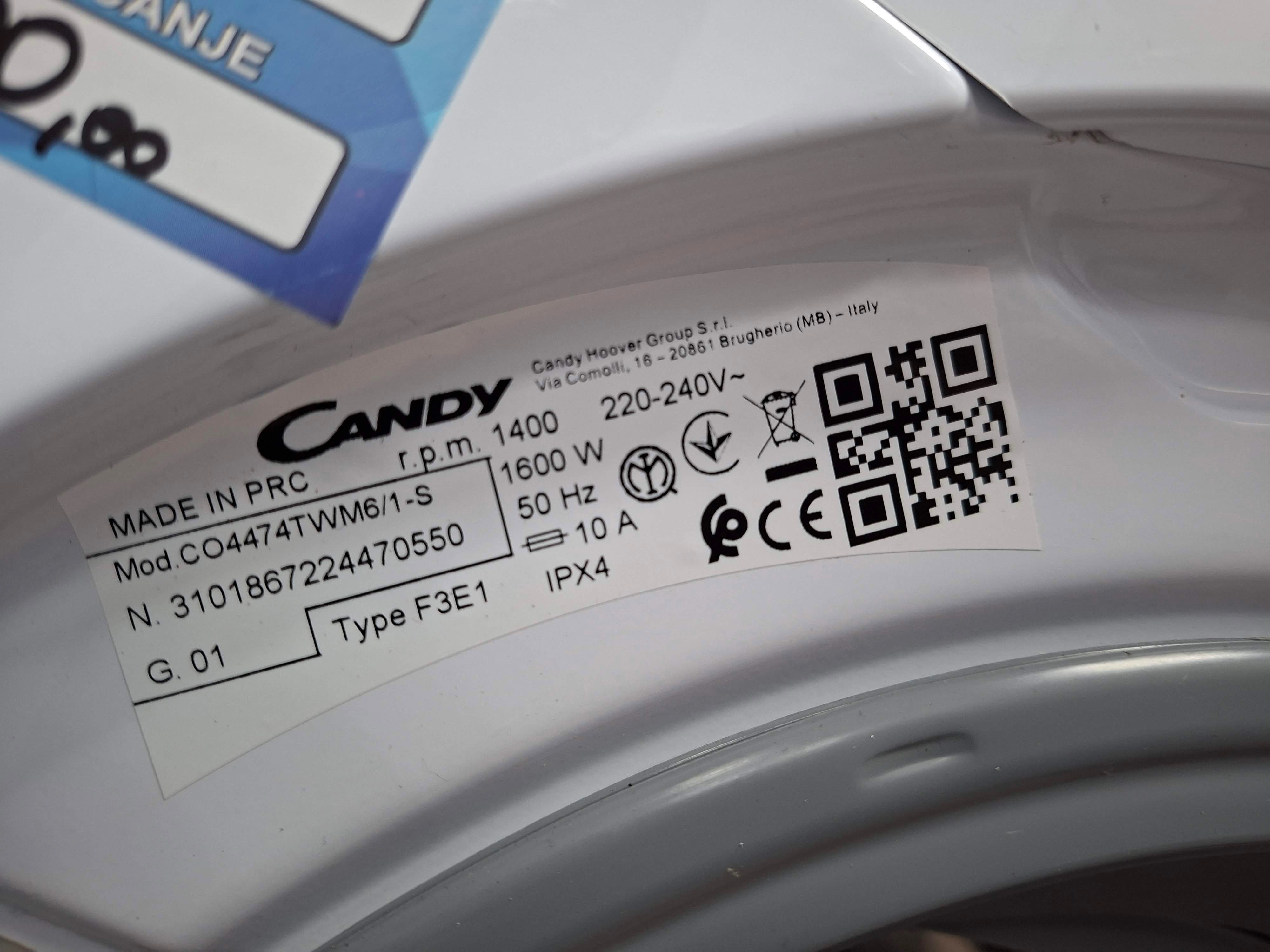 Veš mašina Candy CO4474TWM6/1-S , 7 kg, slim