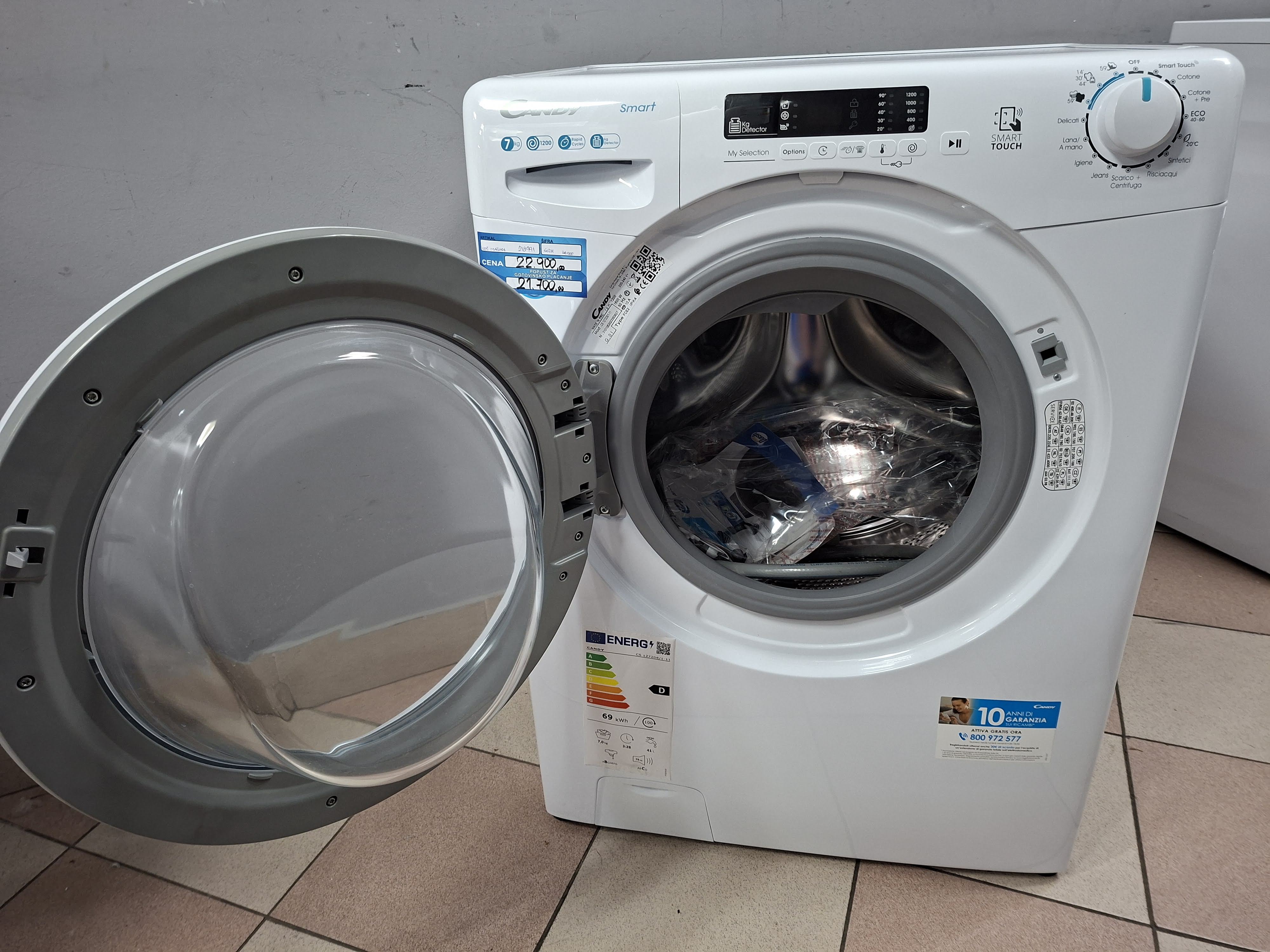 Veš mašina Candy CS 1272DE/1-11, 7kg, slim