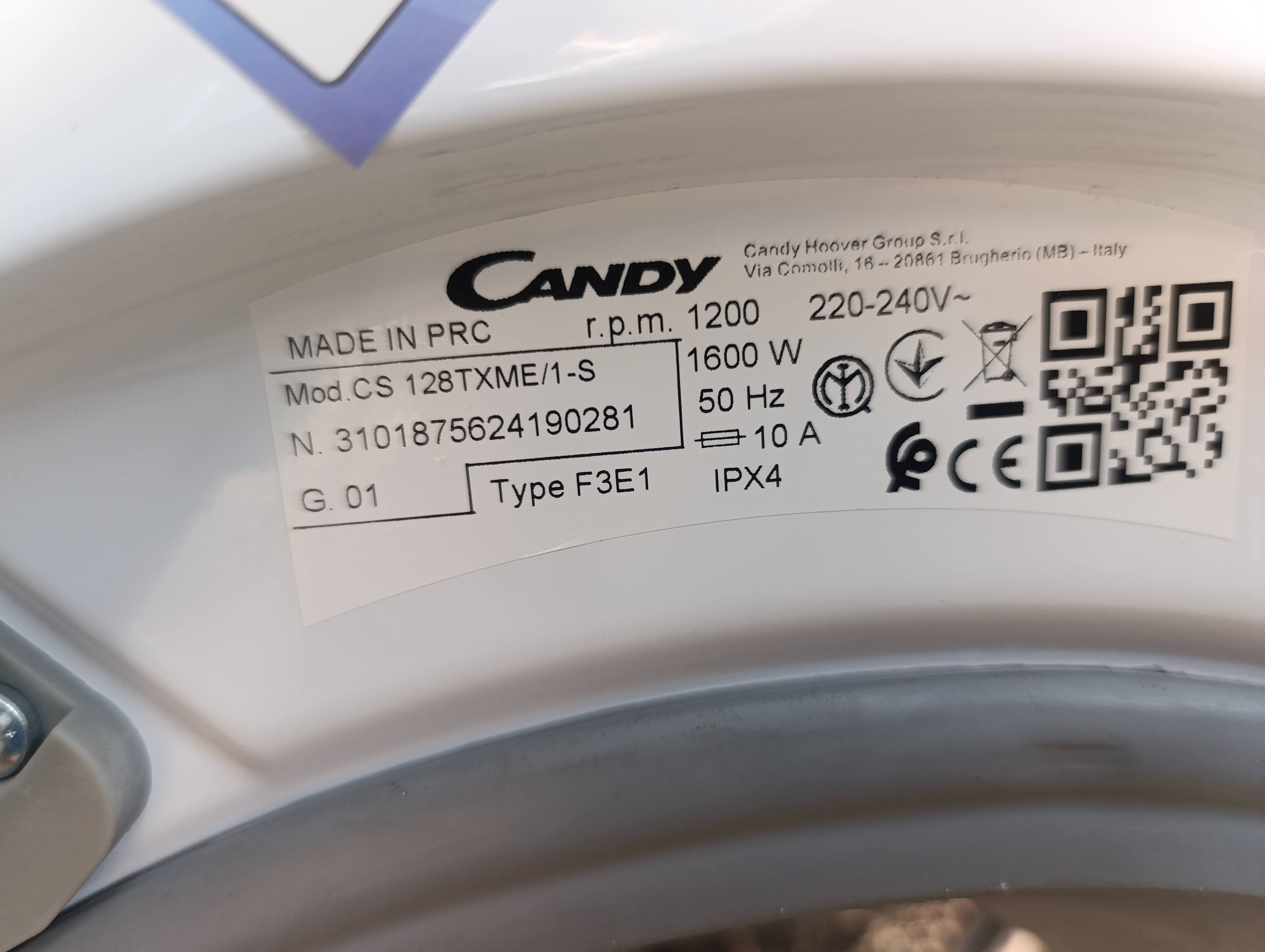 Veš mašina Candy CS 128TXME/1-S, 8 kg