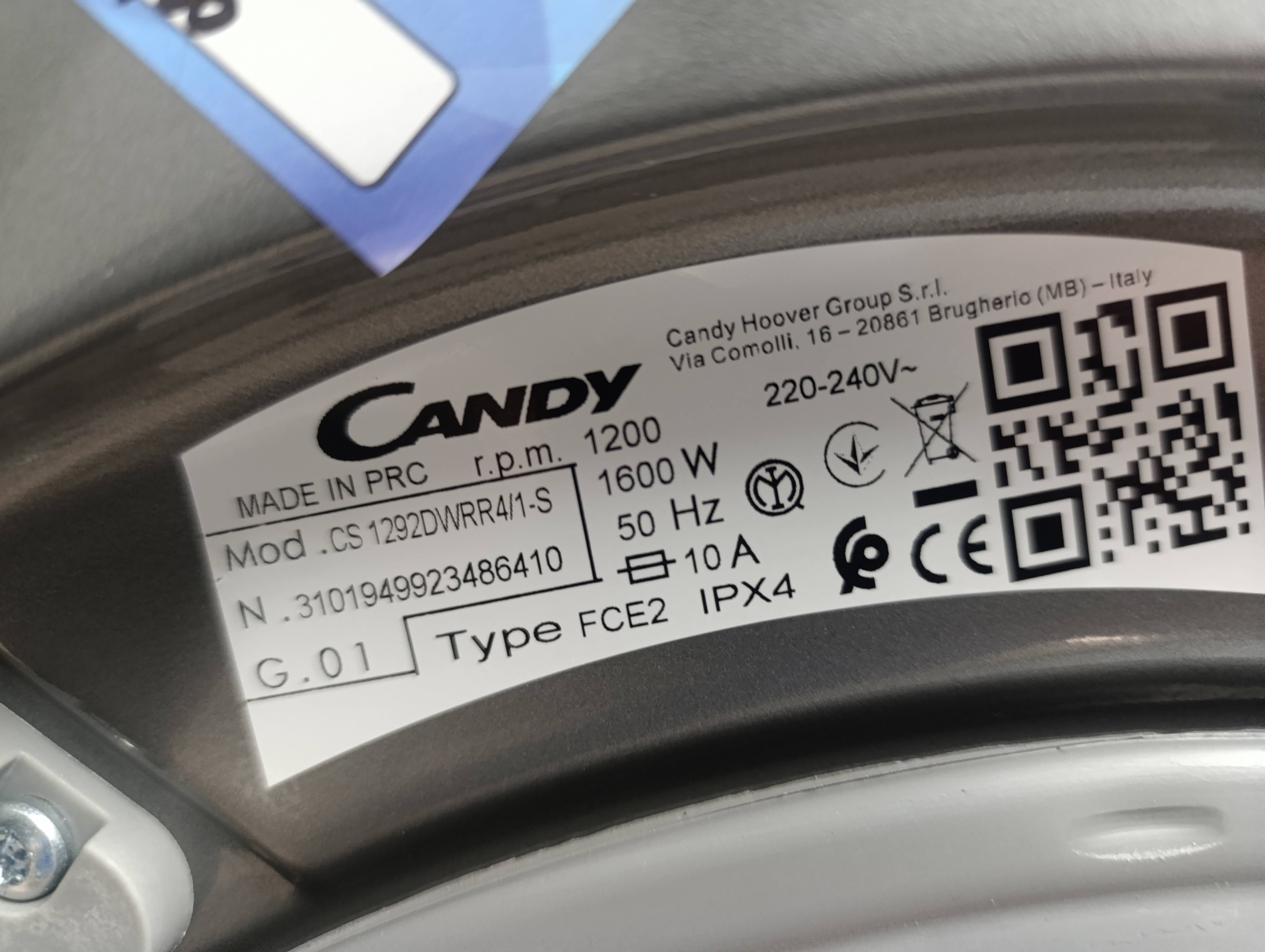 Veš mašina Candy CS 1292DWRR4/1-S  (2) , 9 kg.