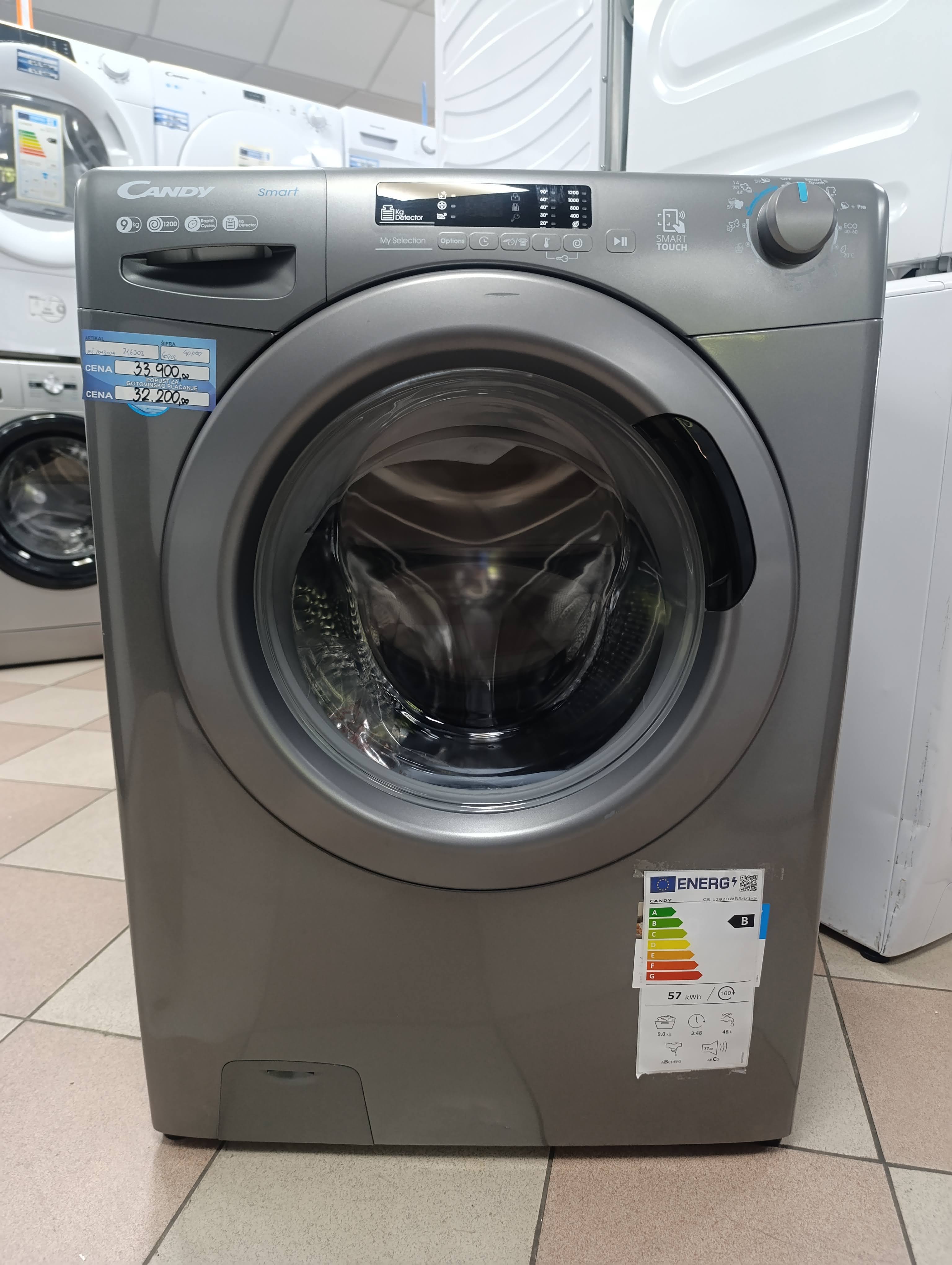 Veš mašina Candy CS 1292DWRR4/1-S  (2) , 9 kg.