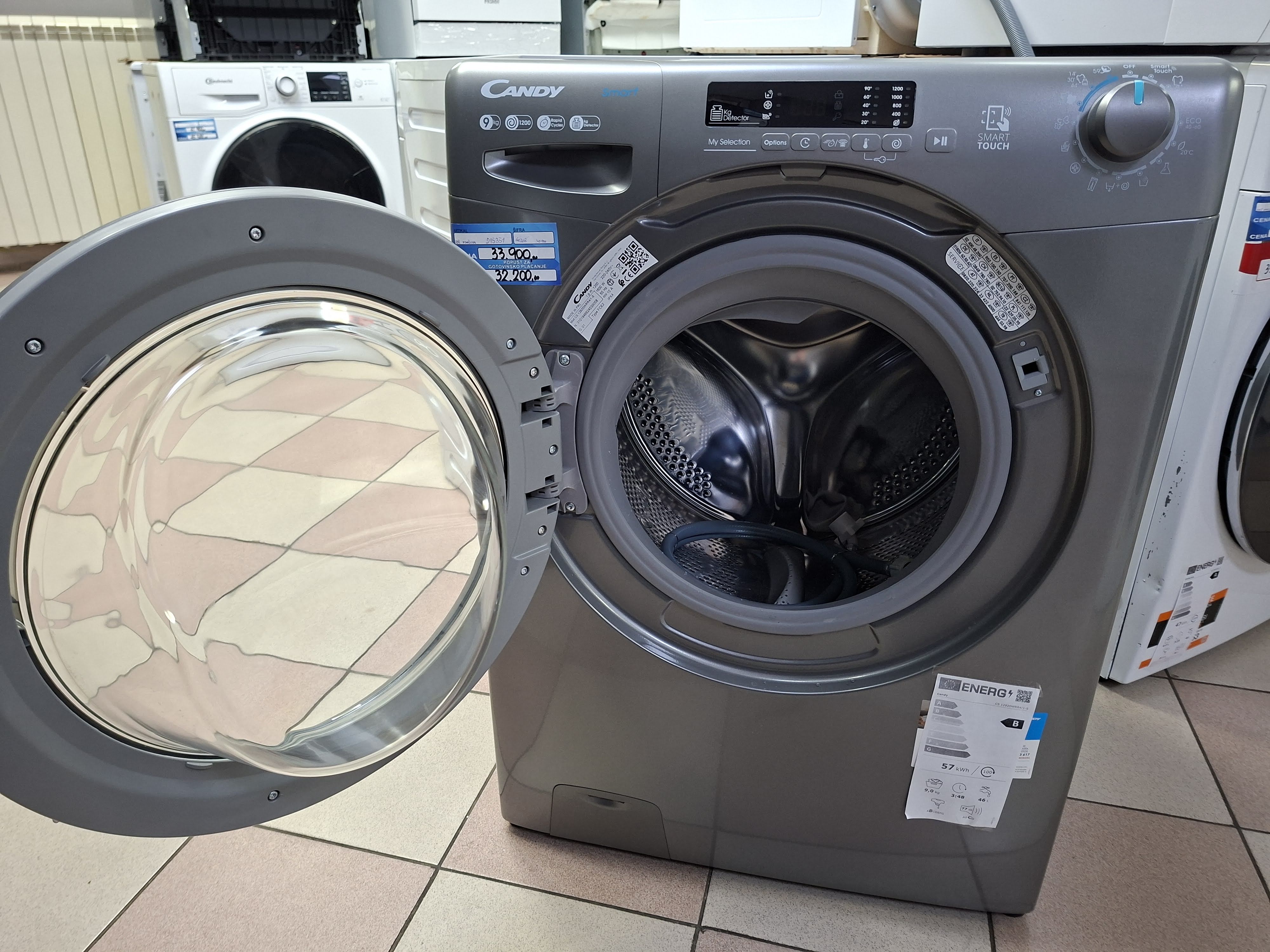 Veš mašina Candy CS 1292DWRR4/1-S  (2) , 9 kg.