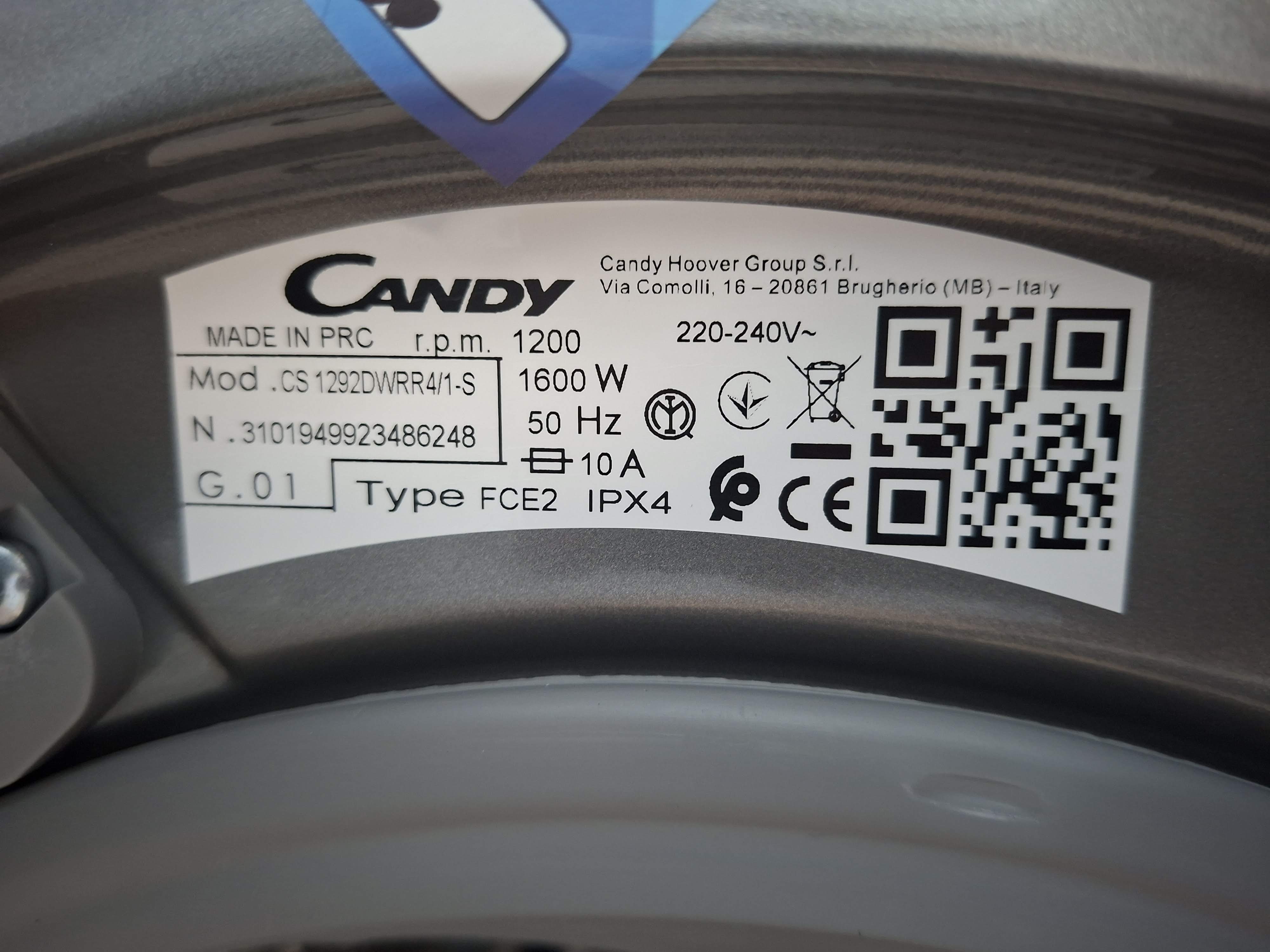 Veš mašina Candy CS 1292DWRR4/1-S , 9 kg.