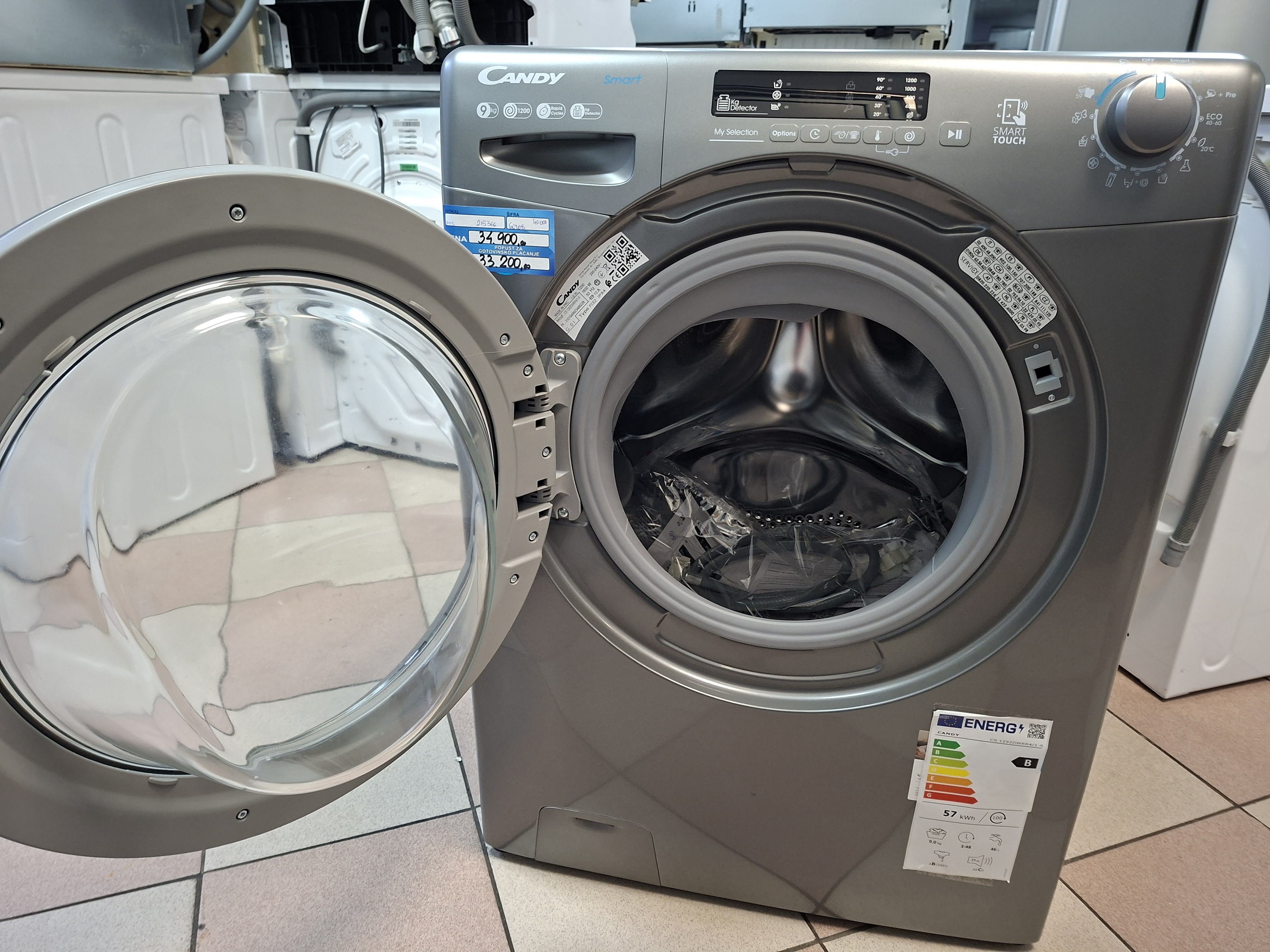 Veš mašina Candy CS 1292DWRR4/1-S , 9 kg.